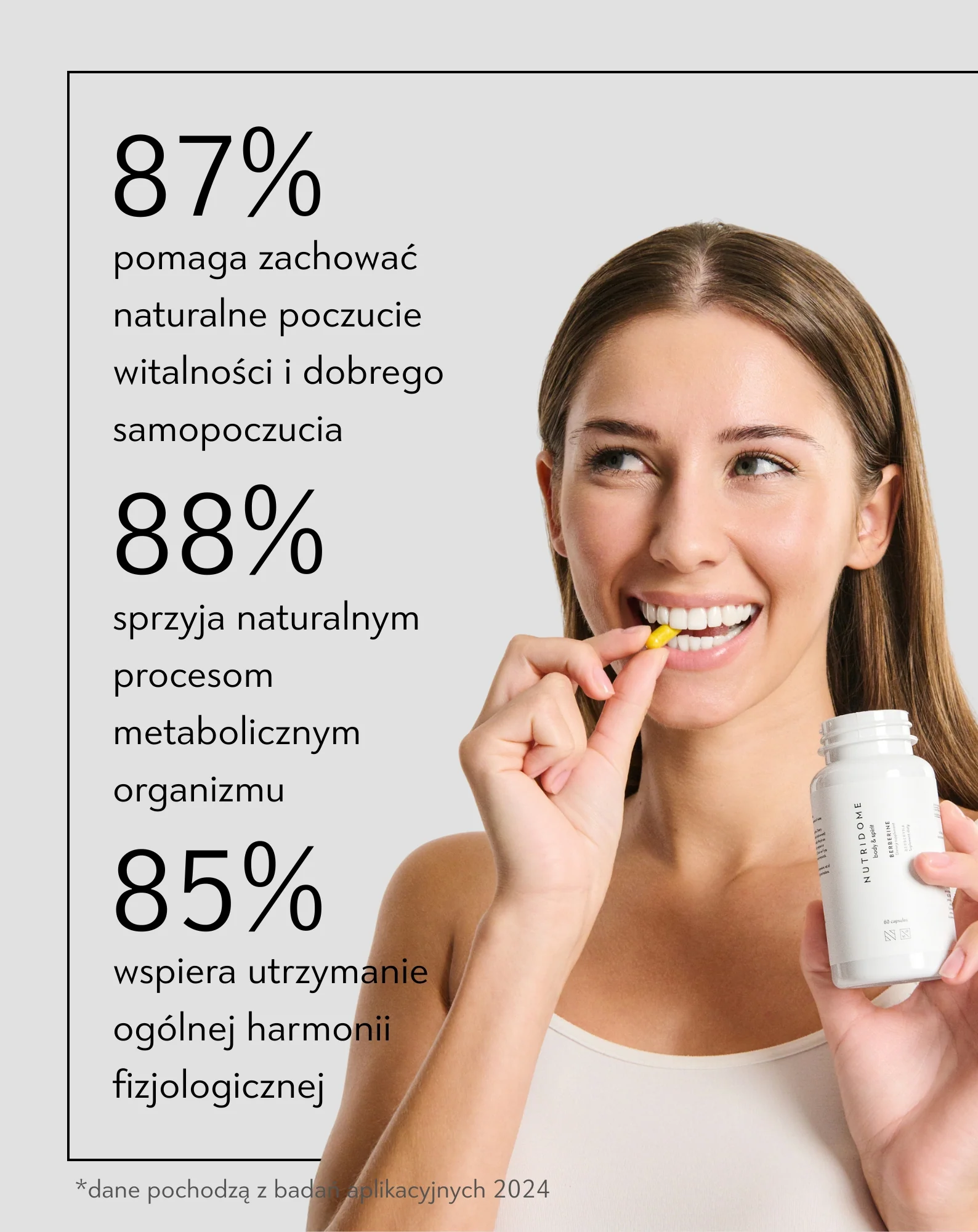 Berberyna HCL wsparcie metabolizmu i procesów trawiennych Nutridome 60 kapsułek - Image 4