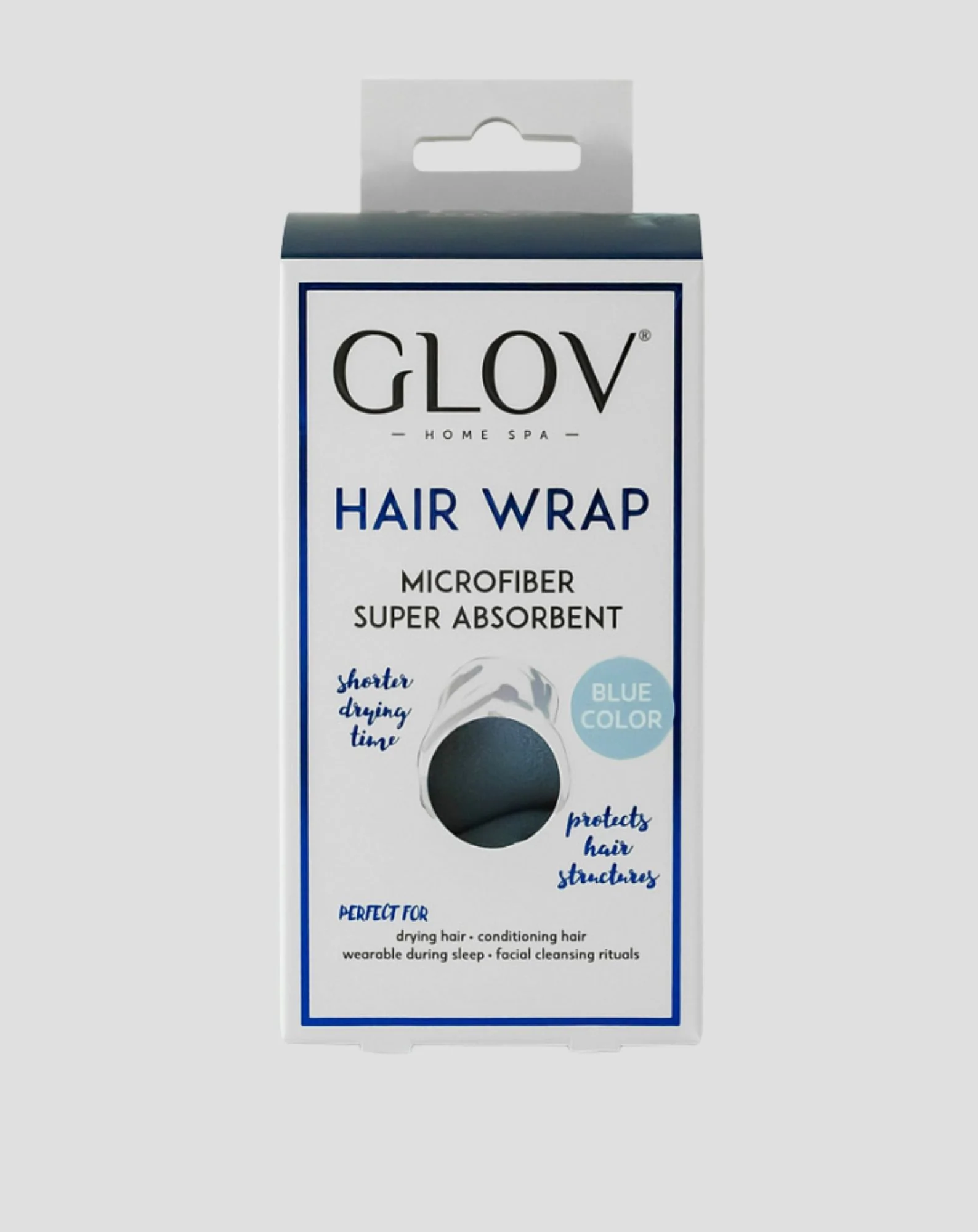Biały turban do włosów skracający czas suszenia do każdego typu włosów Hair Wrap Glov - Image 2