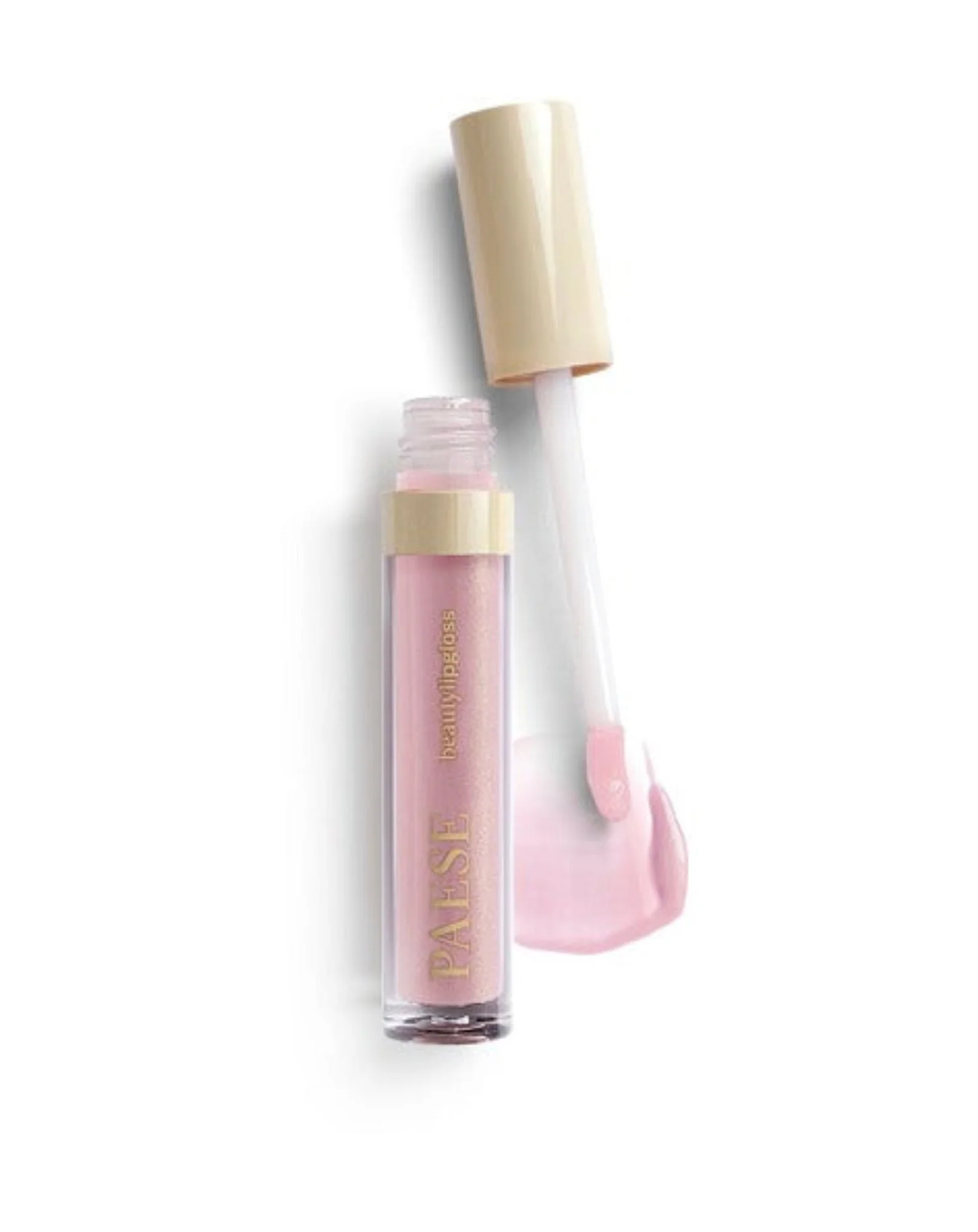 Błyszczyk z drobinkami optycznie zwiększający usta, lustrzany efekt 01 glassy Lipgloss Paese - Image 3