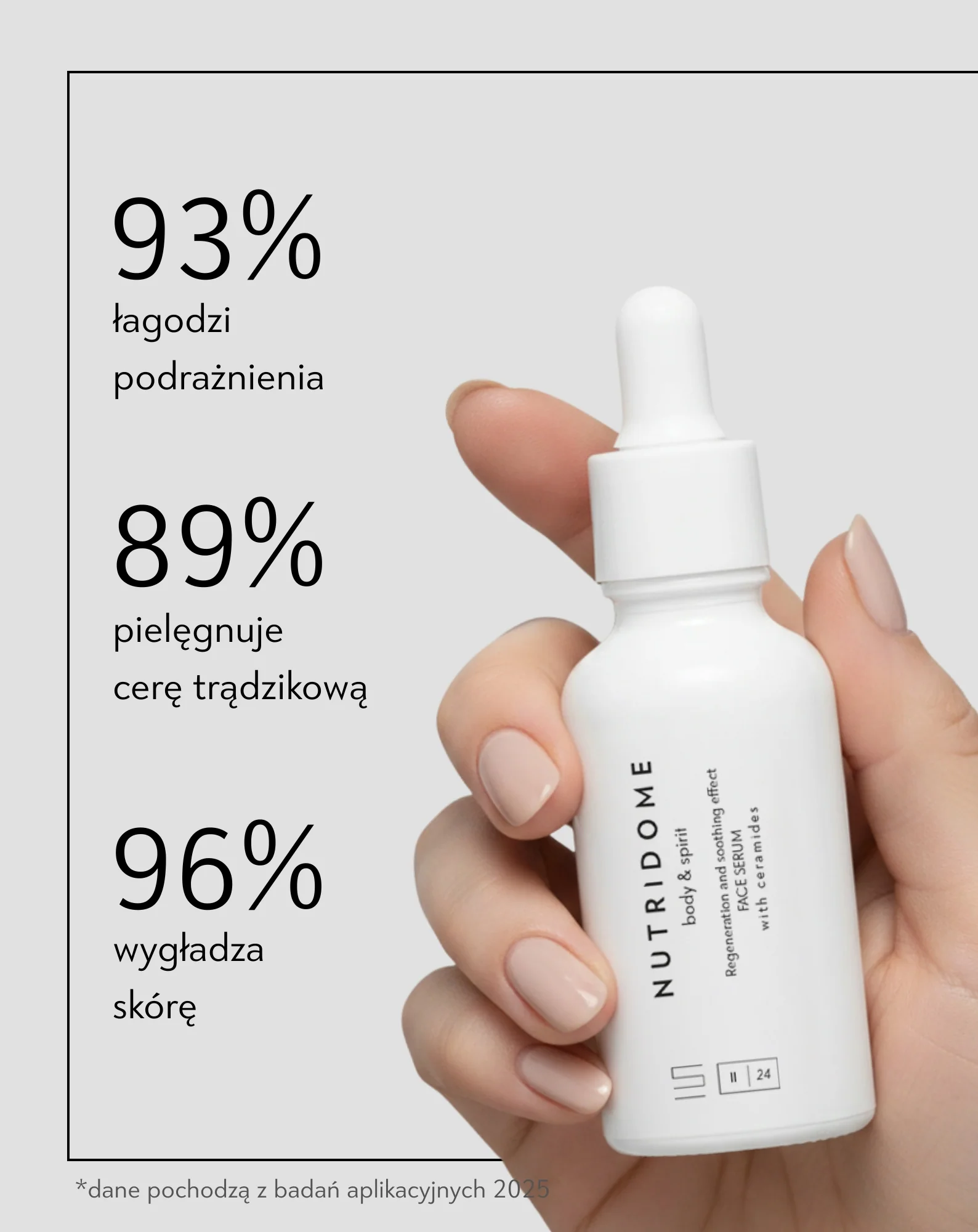 Ceramidy regenerujące serum do twarzy na trądzik Nutridome - Image 3