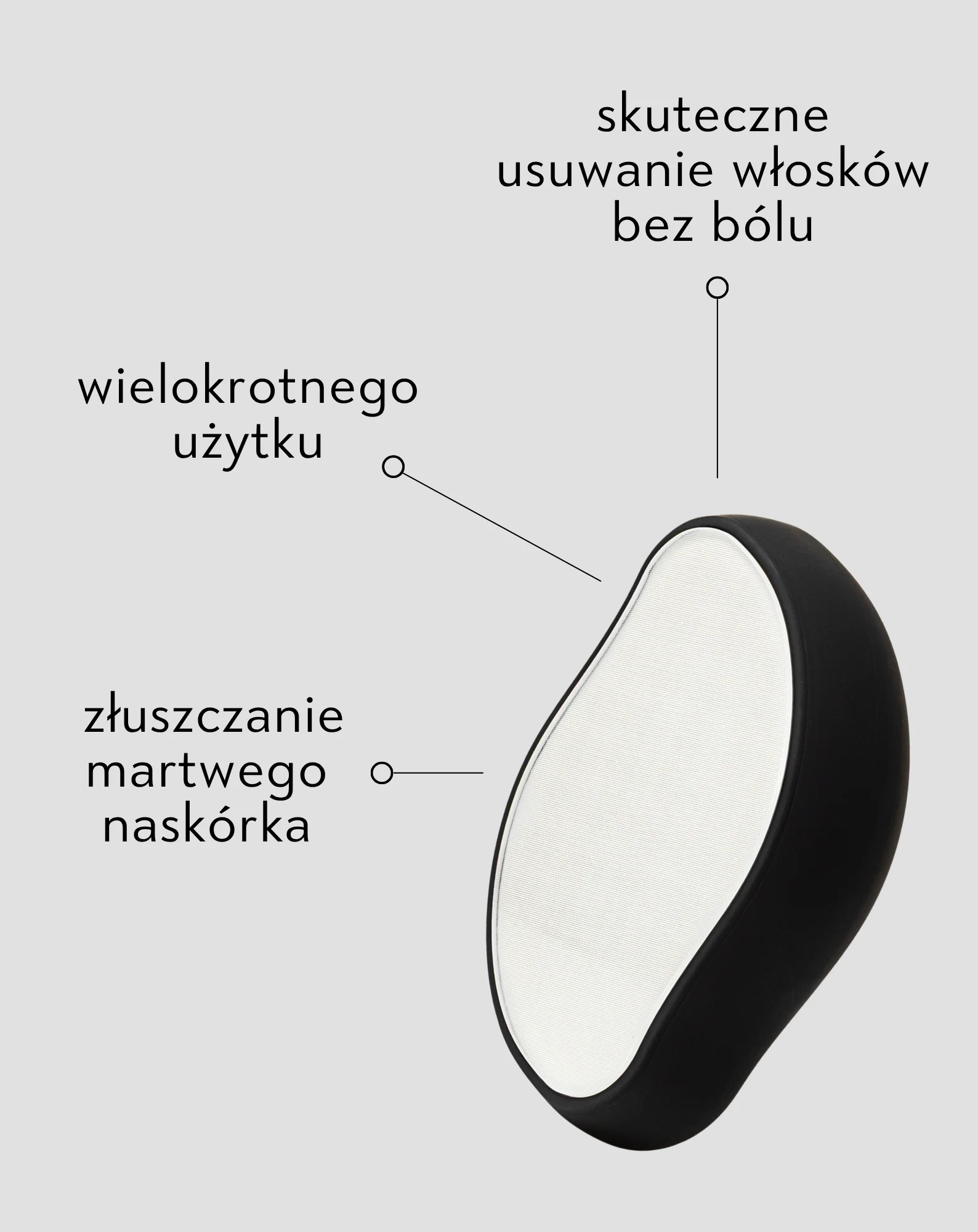 Depilator kryształowy do usuwania włosków i martwego naskórka Nutridome - Image 4