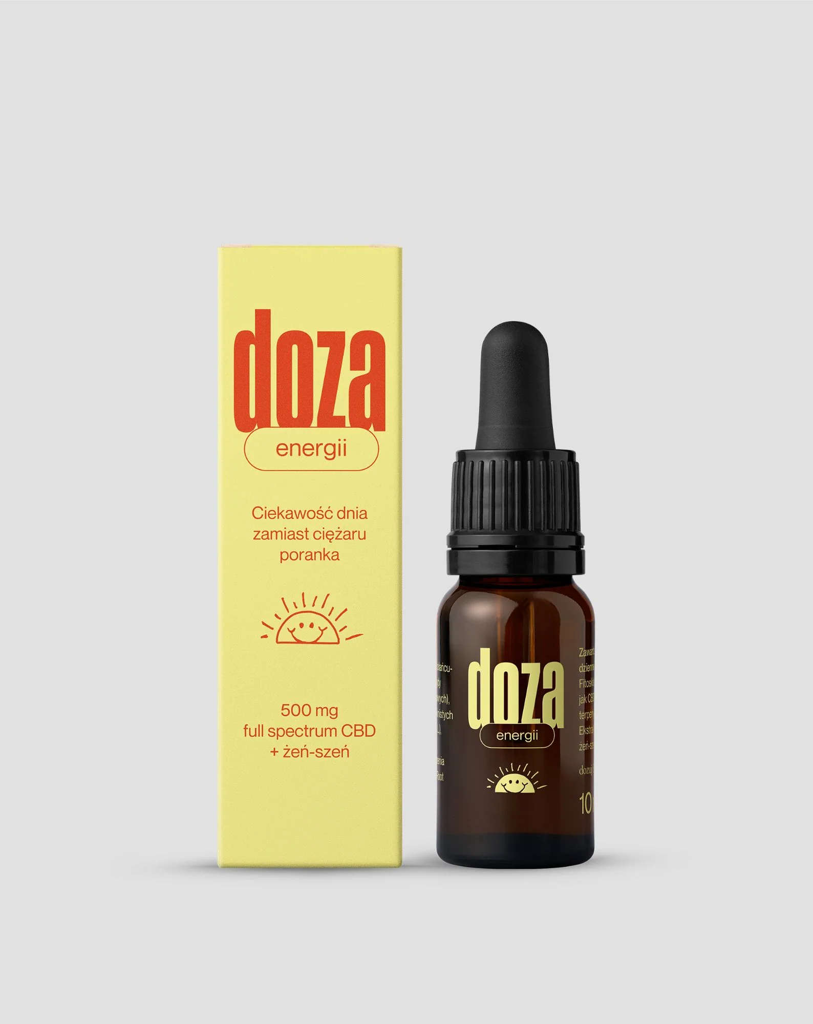 Doza energii Kropelki 500 mg CBD + żeń-szeń Doza - Image 3