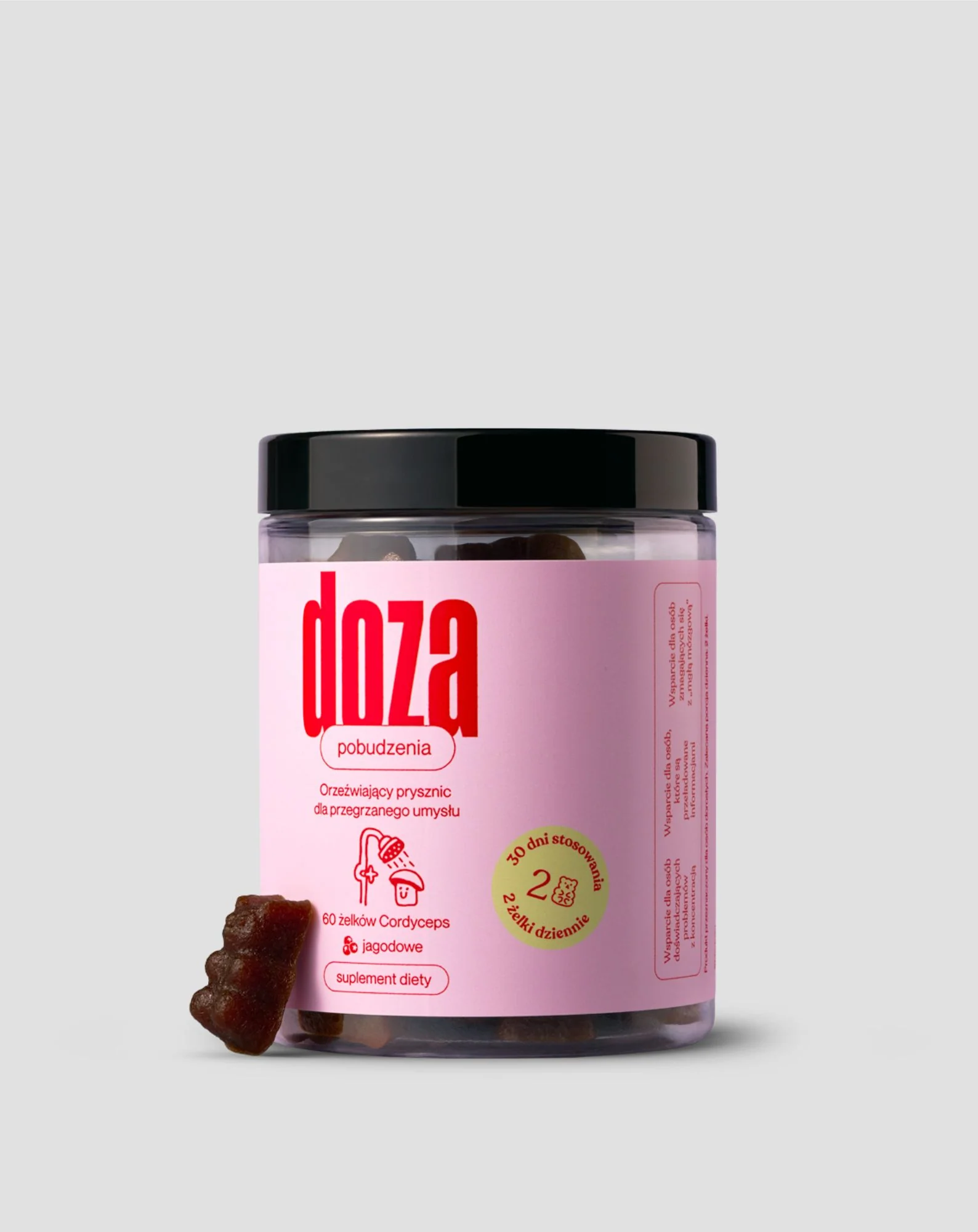 Doza pobudzenia Żelki z ekstraktem z grzyba Cordyceps 60 szt. Doza - Image 3