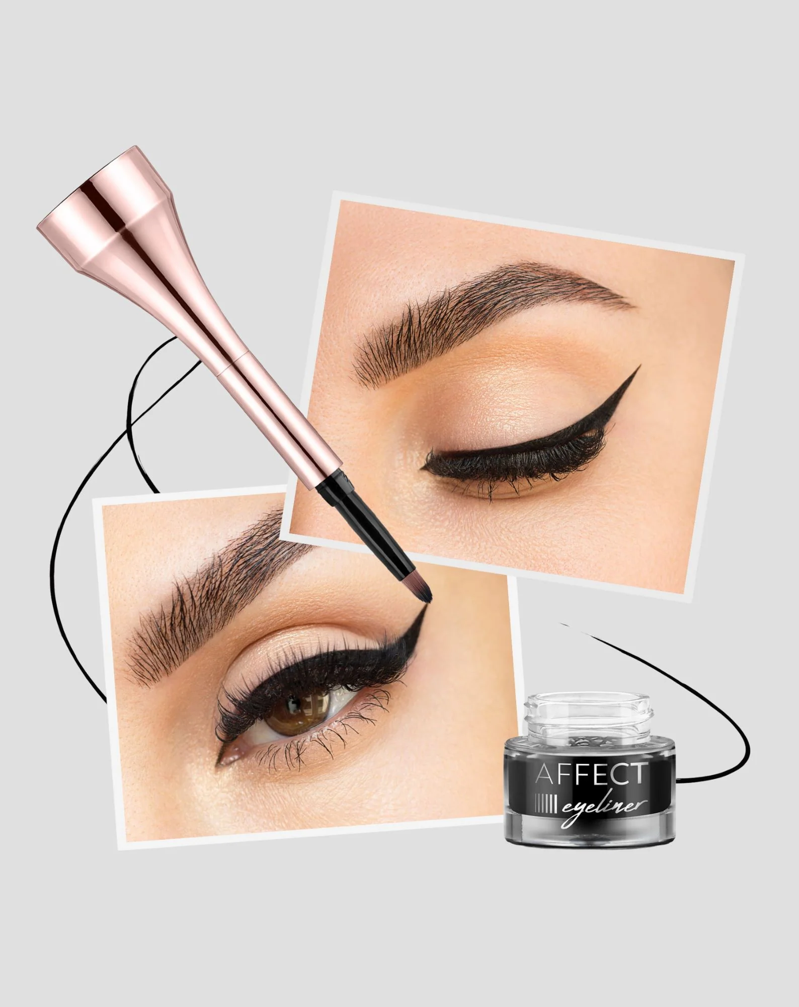 Eyeliner w żelu z wodoodporną zastygająca formułą Simple Lines Affect - Image 3