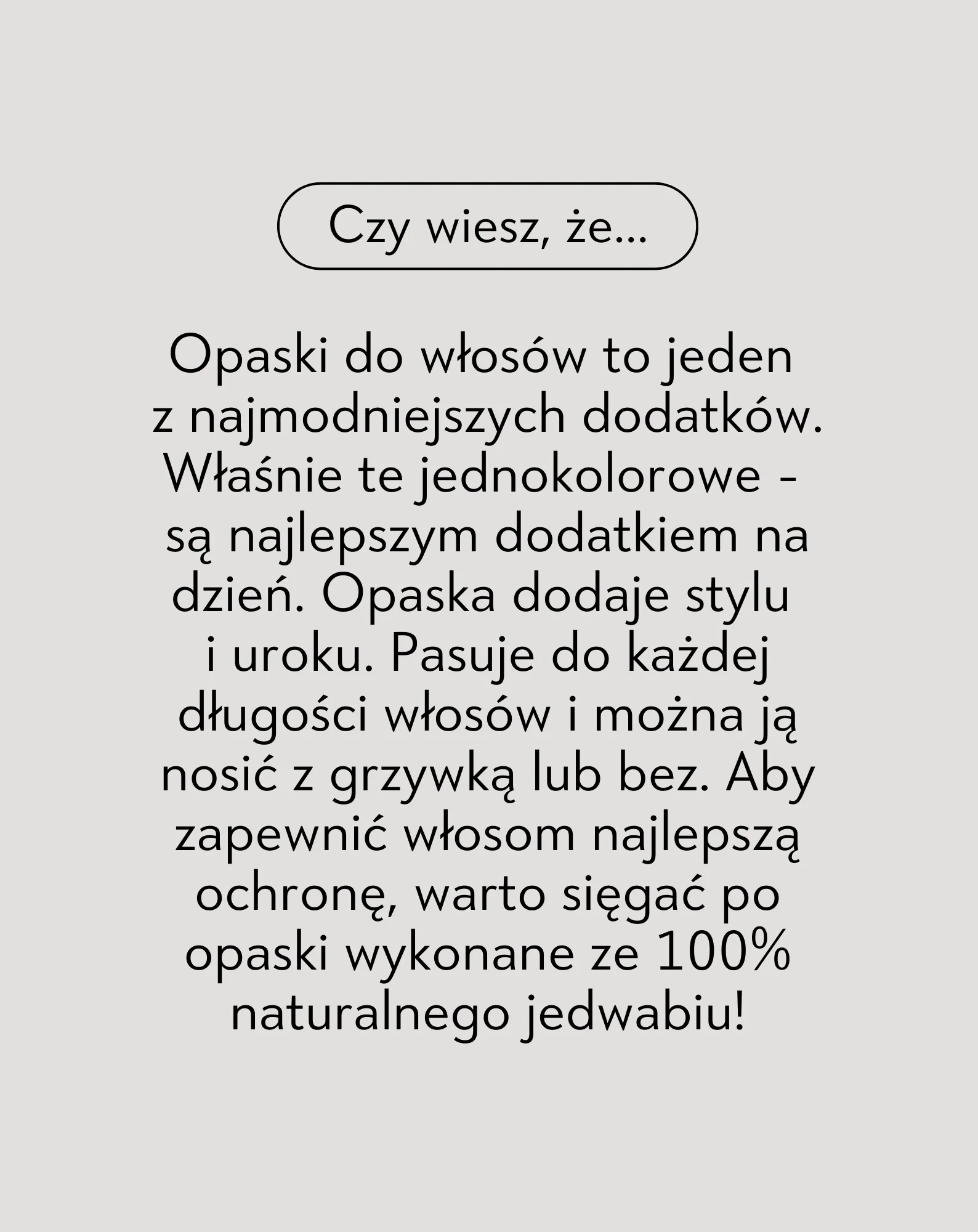 Jedwabna opaska do włosów z 100% naturalnego jedwabiu czarna Twisty - Image 4