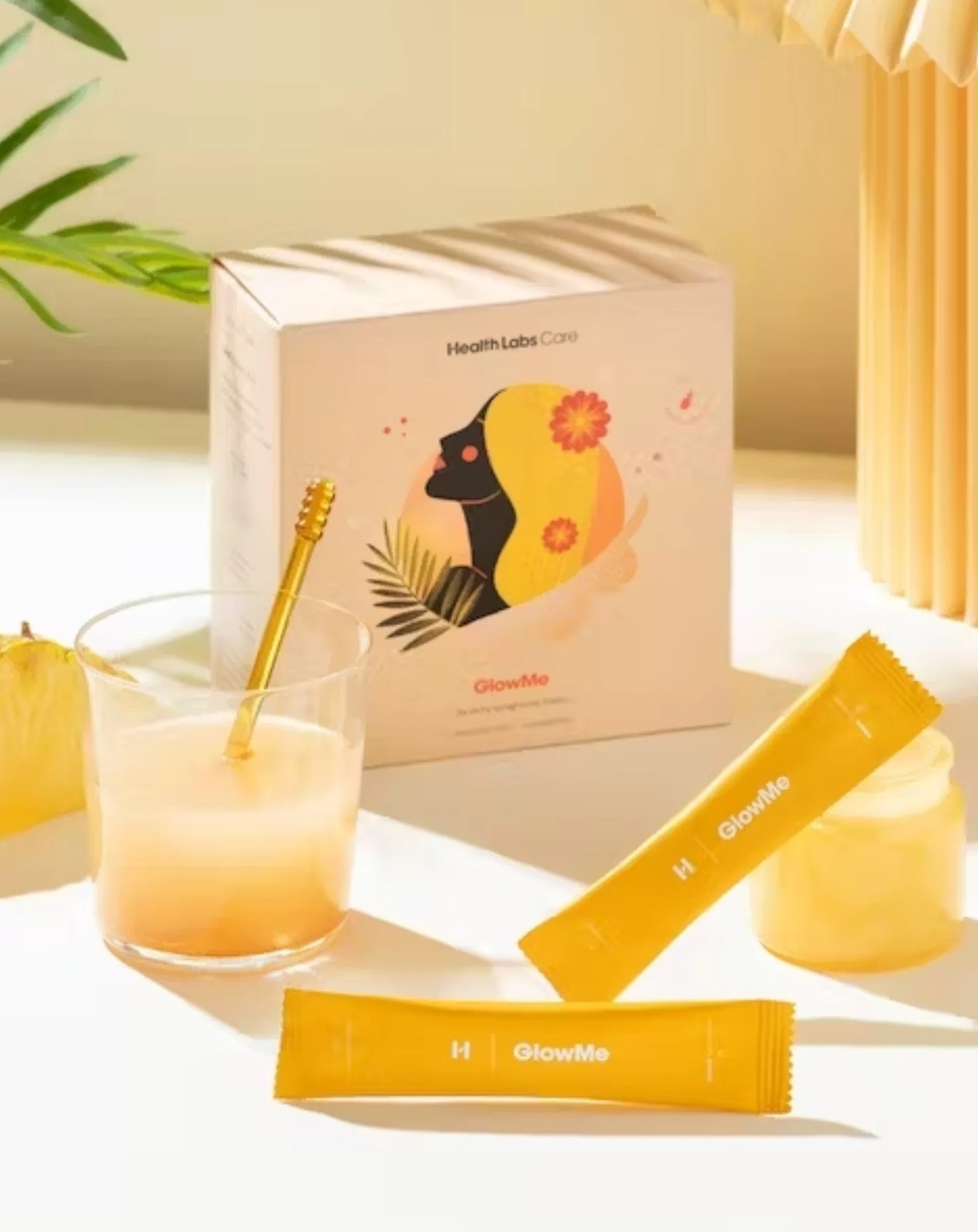 Kolagen do picia GlowMe o smaku Ananas-Mango Health Labs Care 30 saszetek - Image 3