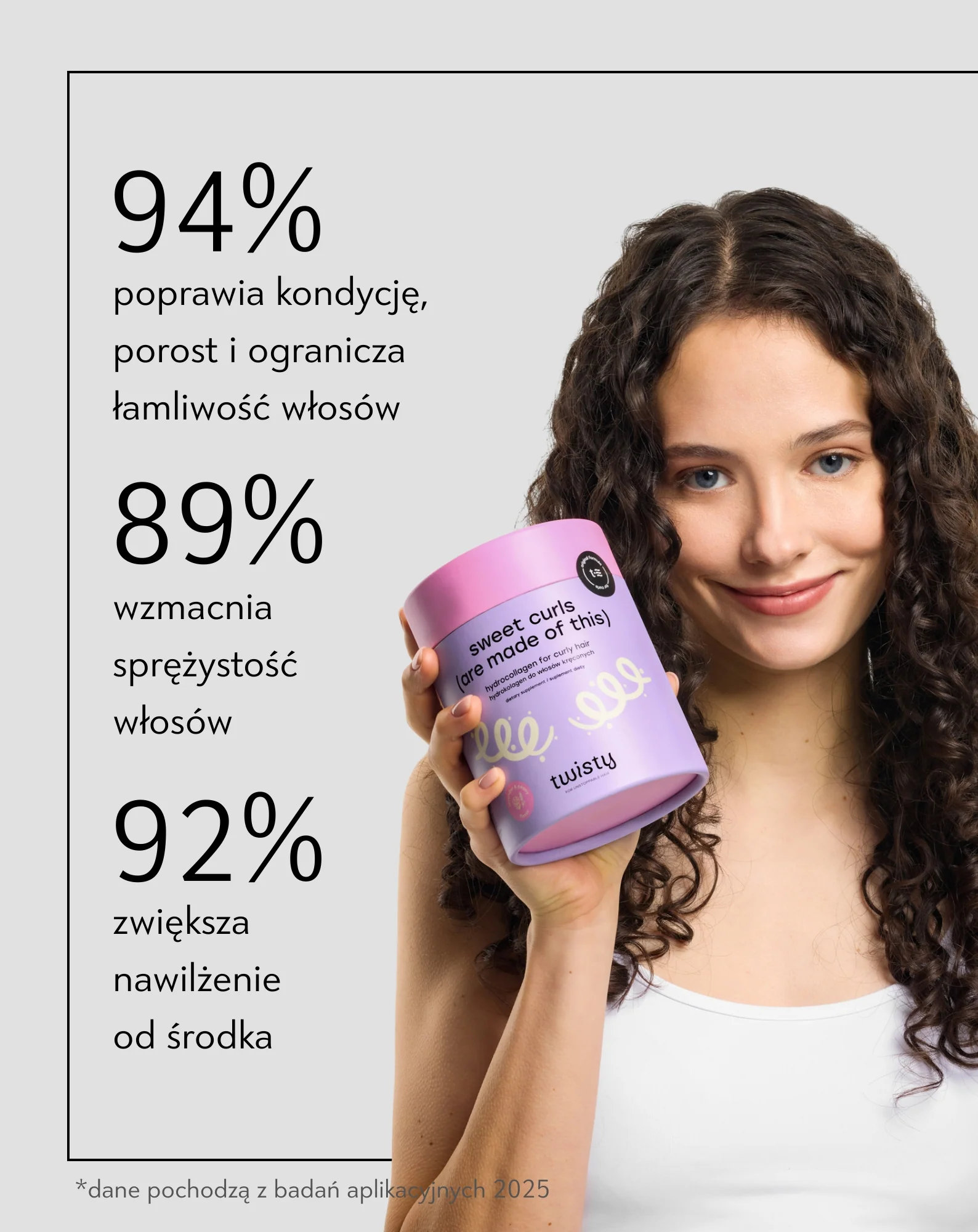 Kolagen do picia w proszku hydrolizowany Naticol na porost włosów z biotyną Hydrokolagen Twisty, kuracja 30 dni - Image 5