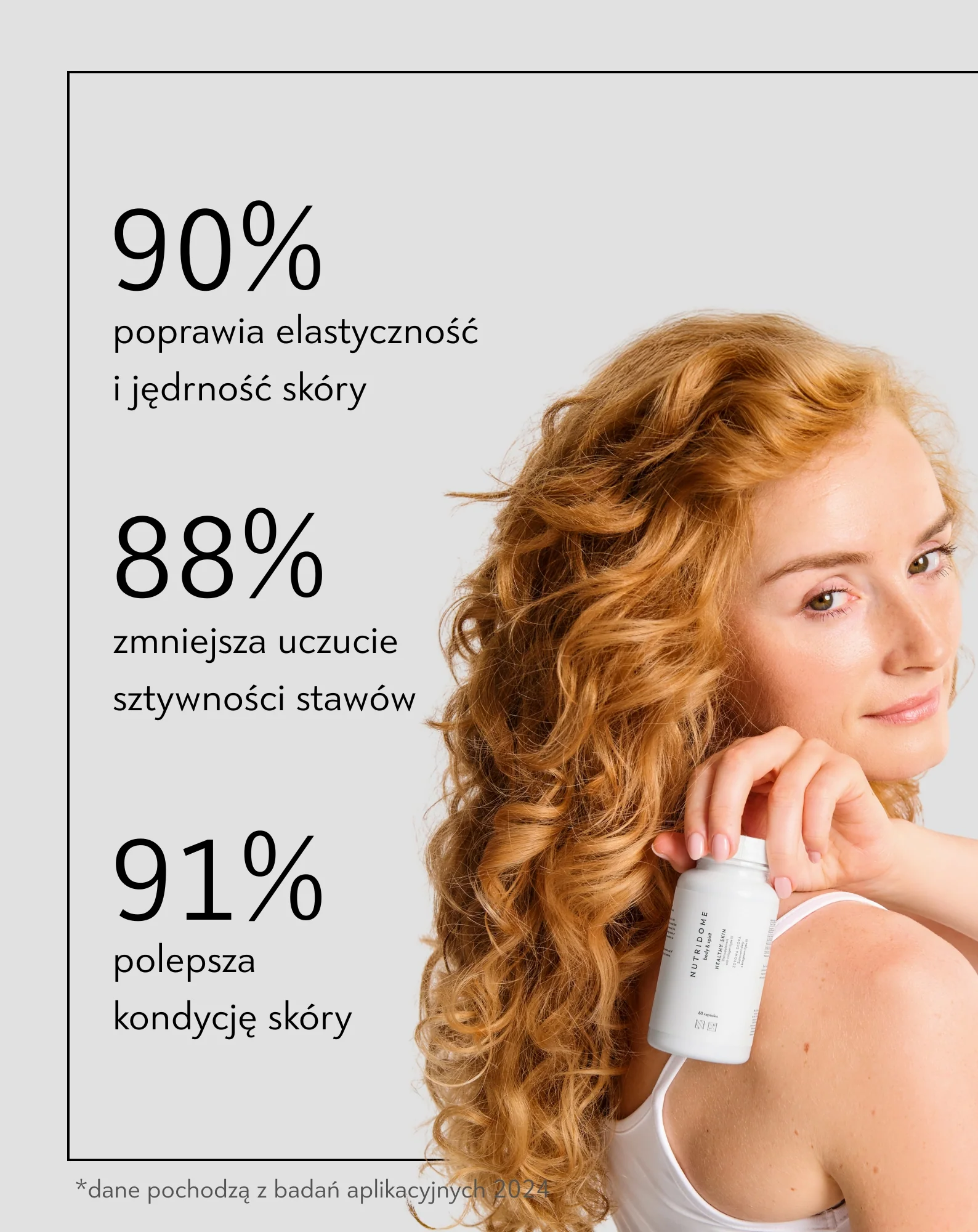 Kolagen tabletki z kolagenem typu II Zdrowa skóra Nutridome 60 kapsułek - Image 5
