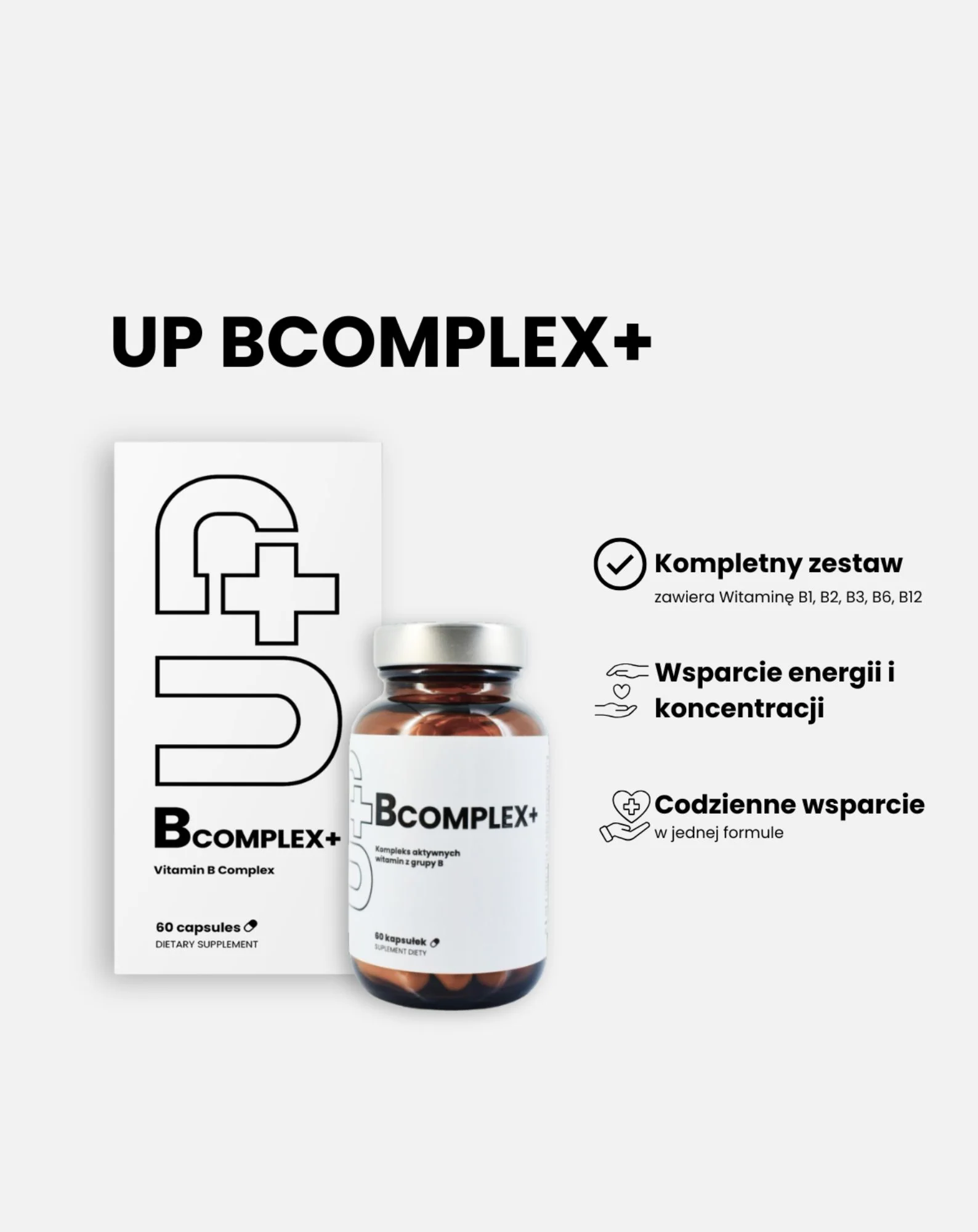 Kompleks aktywnych form witamin z grupy B UP B Complex UP Health Pharma - Image 3