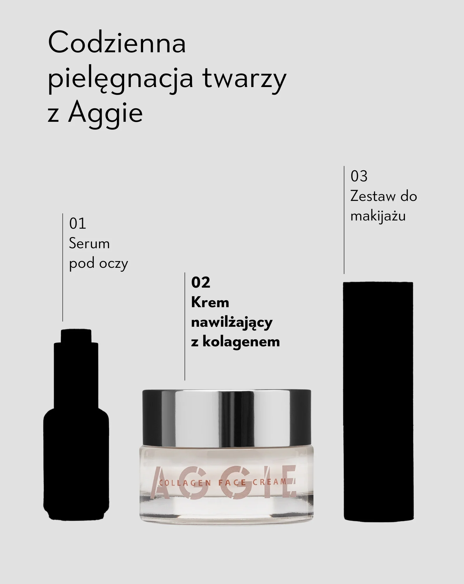 Krem do cery dojrzałej z kolagenem, kwasem hialuronowym i witaminą E dla kobiet 50+ Aggie - Image 3