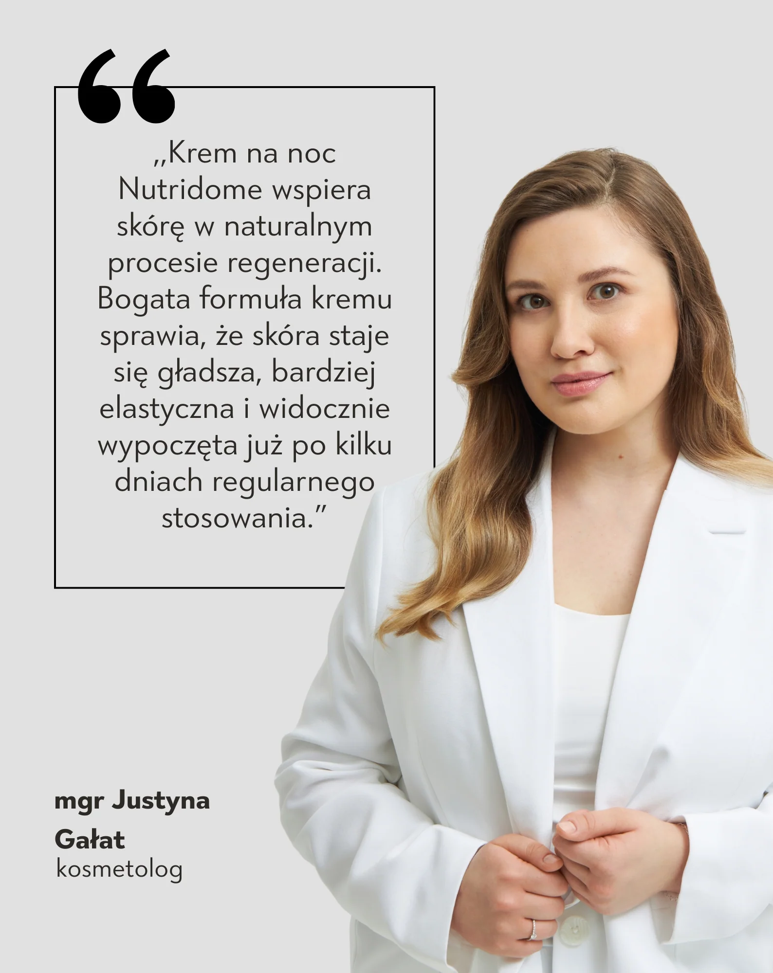 Krem do twarzy na noc wygładzający i ujędrniający z kwasem hialuronowym Nutridome - Image 4