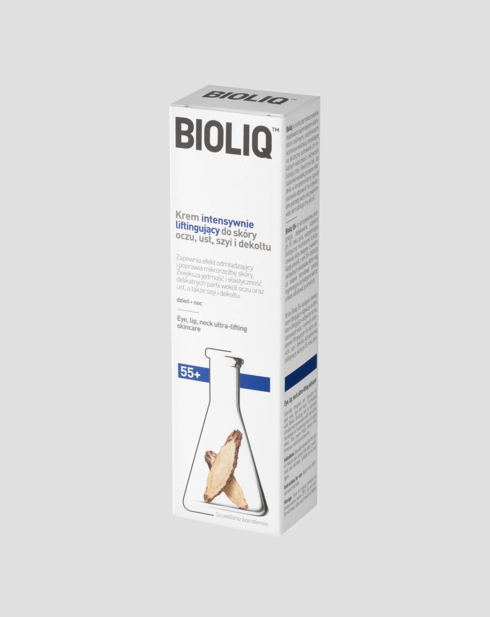 Krem intensywnie liftingujący do skóry oczu, ust, szyi i dekoltu 55+ Bioliq - Image 2
