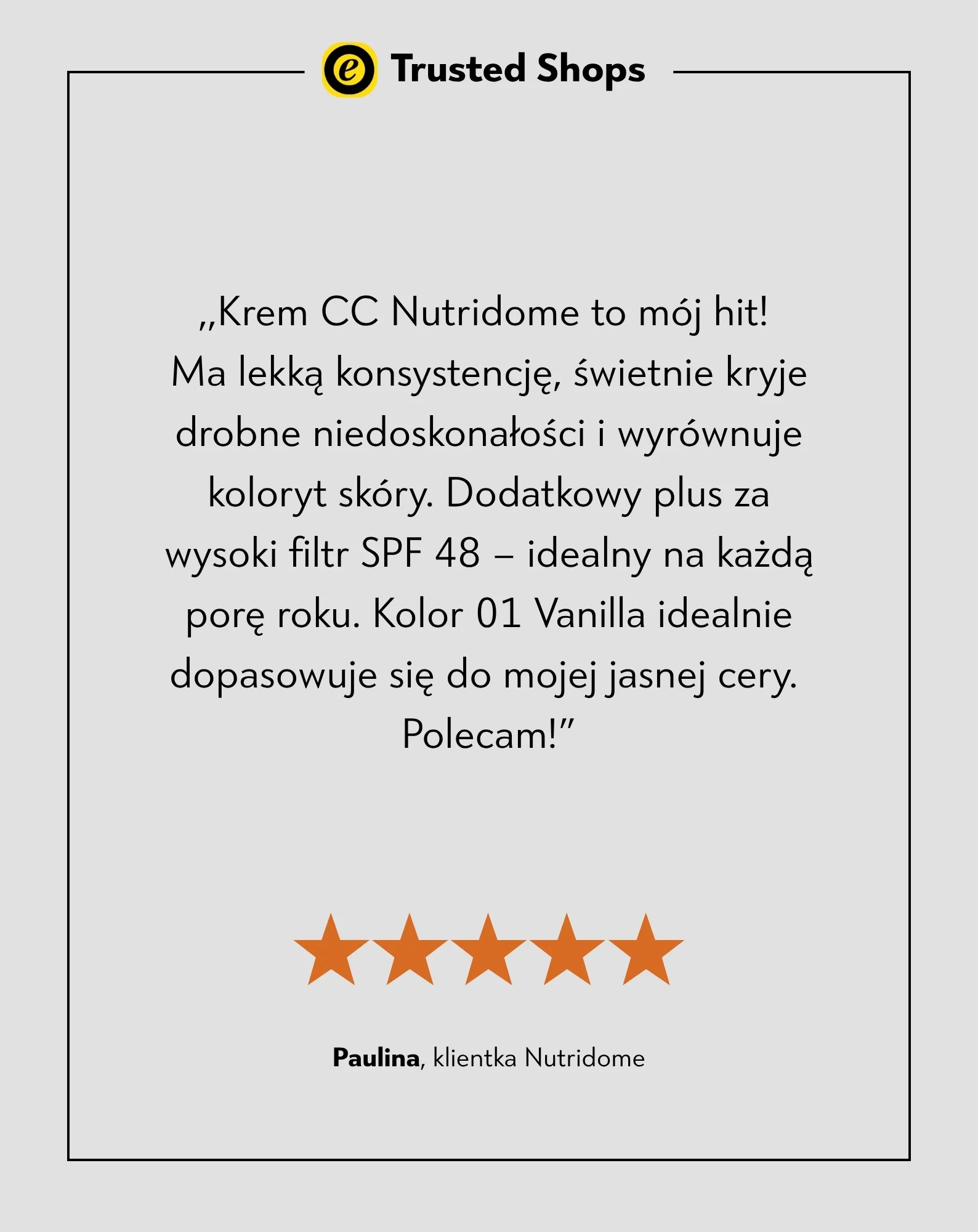 Kryjący krem do twarzy CC SPF 48 z kolagenem i naturalnymi olejami Nutridome 01 Vanilla Nutridome - Image 6
