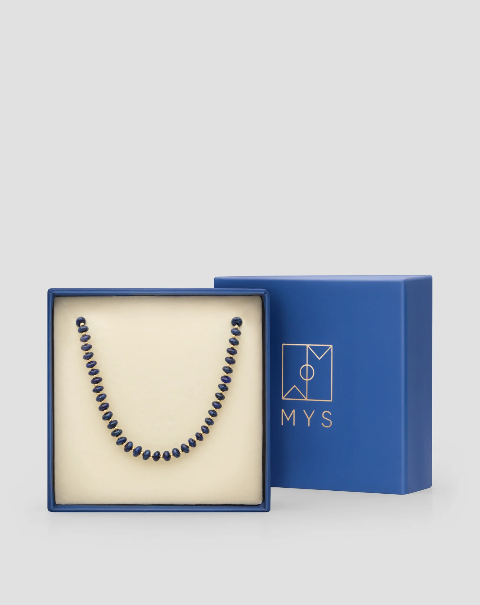 Łańcuszek do okularów z kamieni naturalnych lapis lazuli Mys - Image 5