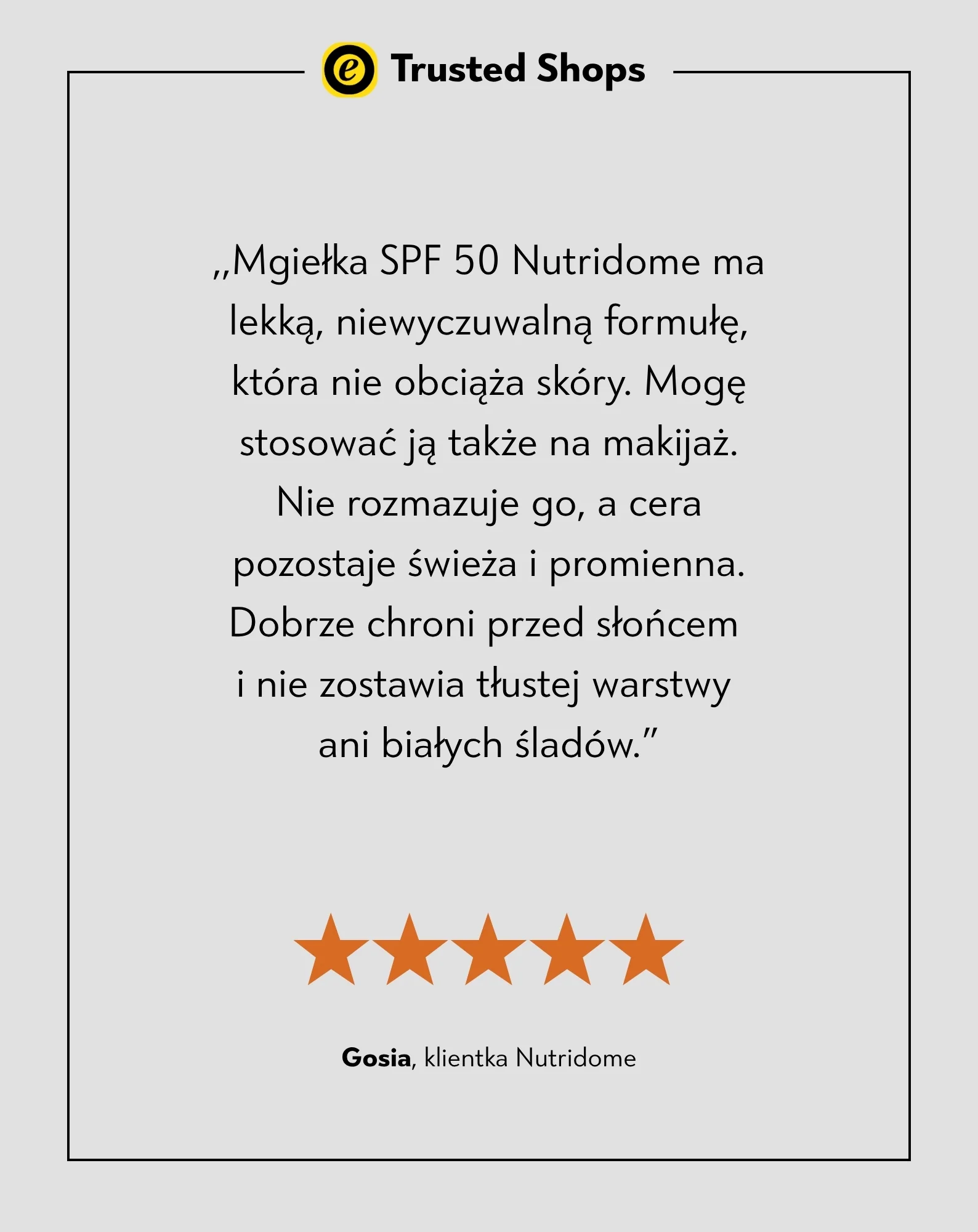 Lekka mgiełka ochronna do twarzy SPF 50 ochrona UVB, UVA w sprayu Nutridome - Image 5