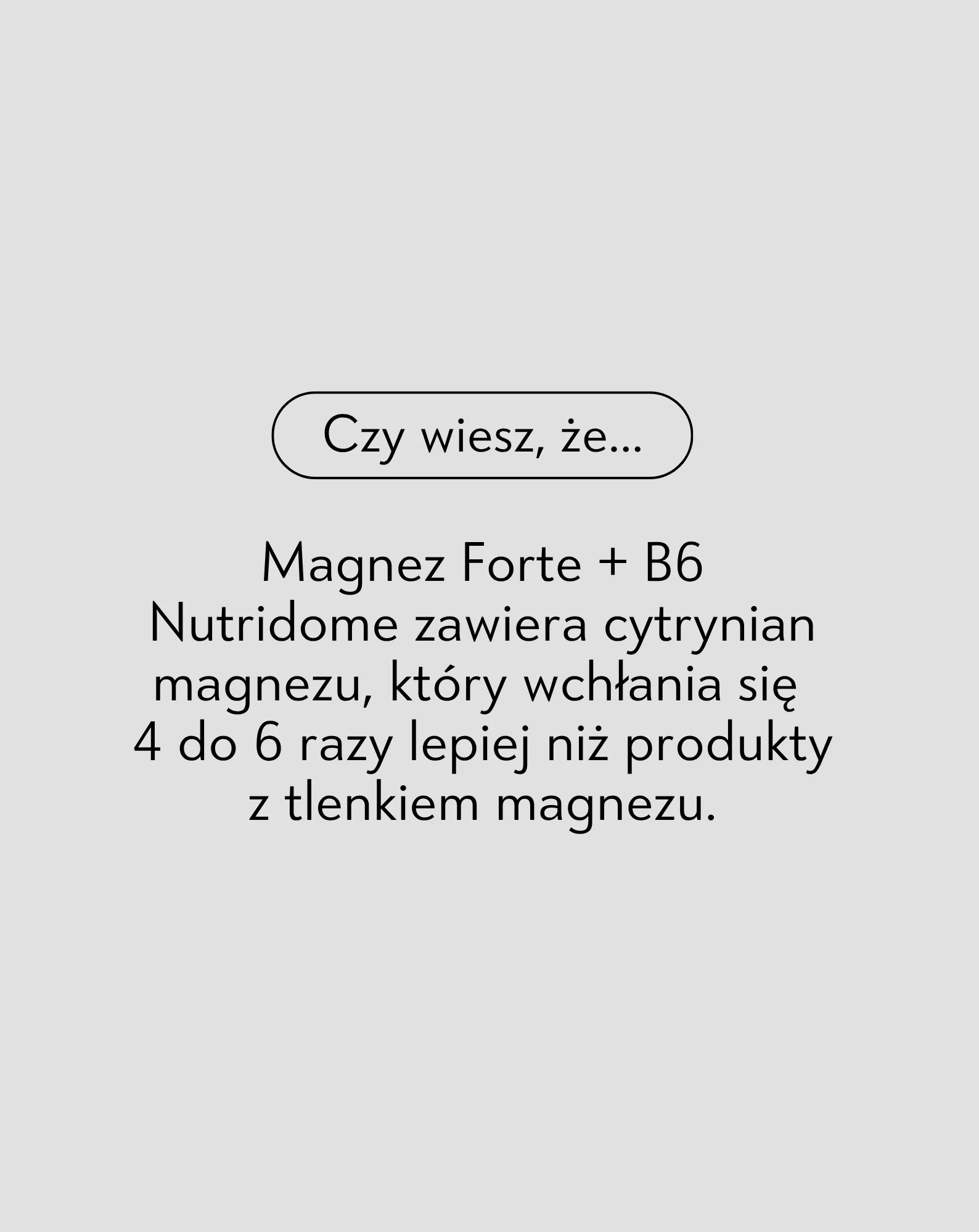 Magnez + B6 Forte cytrynian magnezu na skurcze nóg, łydek, zmęczenie i stres Nutridome 60 kapsułek - Image 5