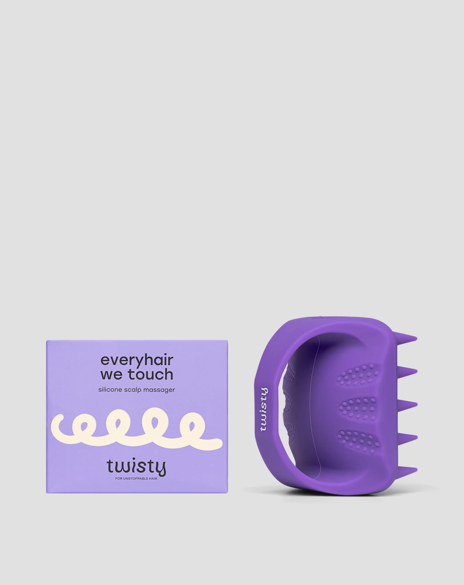 Masażer do skóry głowy z miękkiego silikonu pobudzający mikrokrążenie Twisty - Image 6
