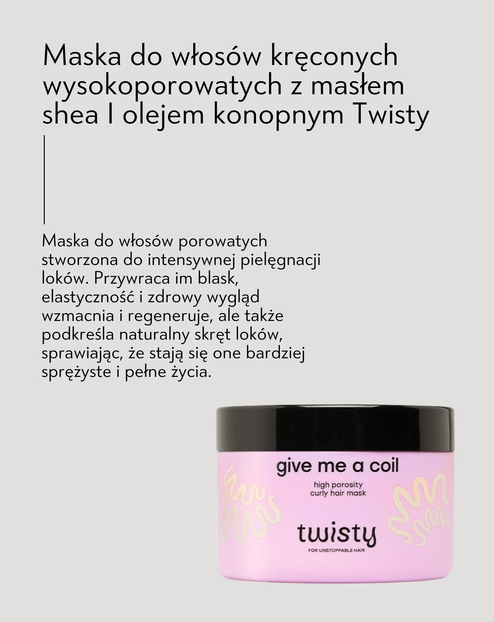 Maska do włosów kręconych wysokoporowatych rytuał PEH Twisty - Image 5