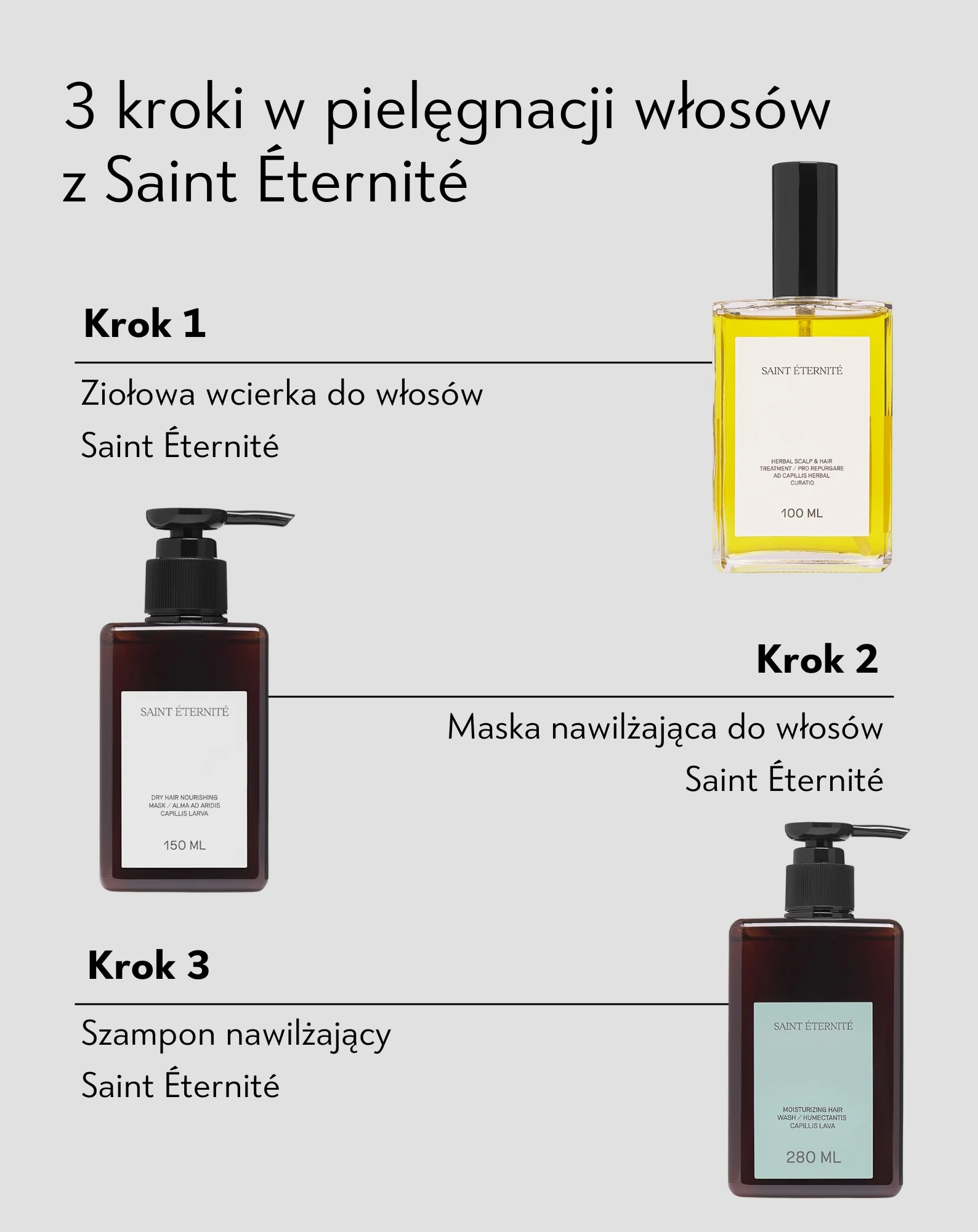 Maska nawilżająca dobra do włosów suchych i łamliwych Saint Éternité - Image 2