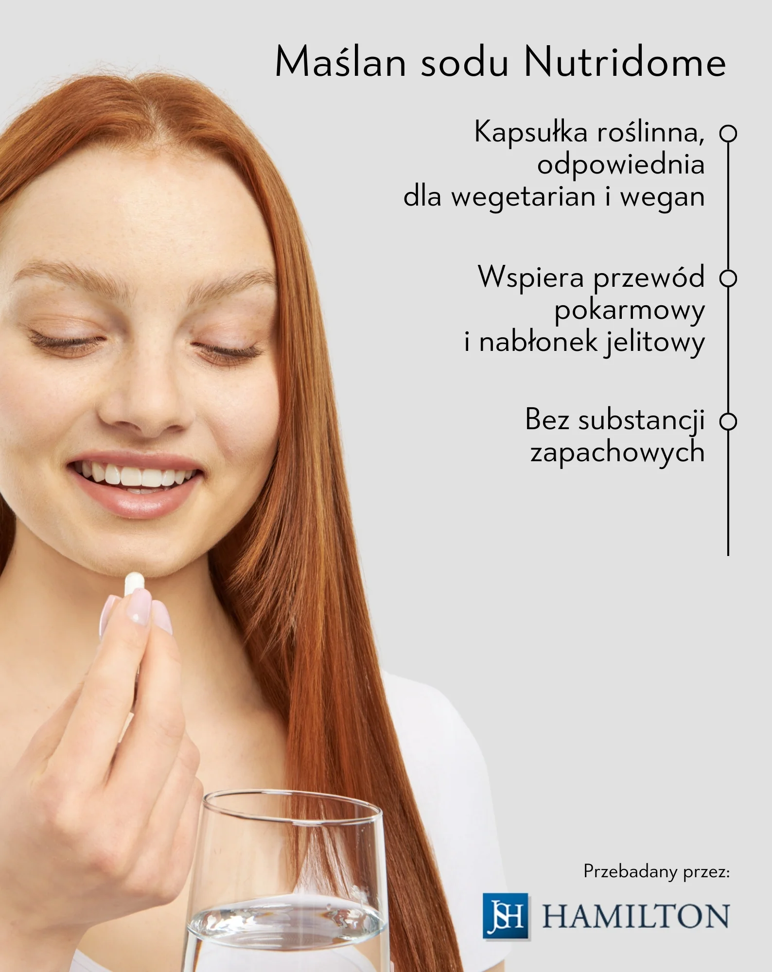 Maślan sodu 620 mg/dzień na jelita, stany zapalne i zaburzenia flory bakteryjnej Nutridome 180 szt - Image 2