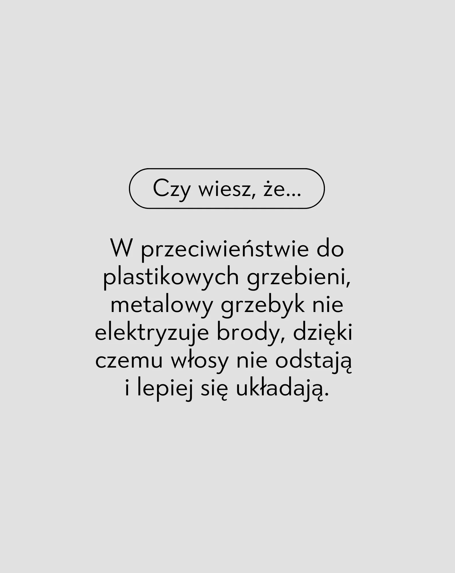 Metalowy grzebień do brody każdego typu i długości Monolit - Image 3