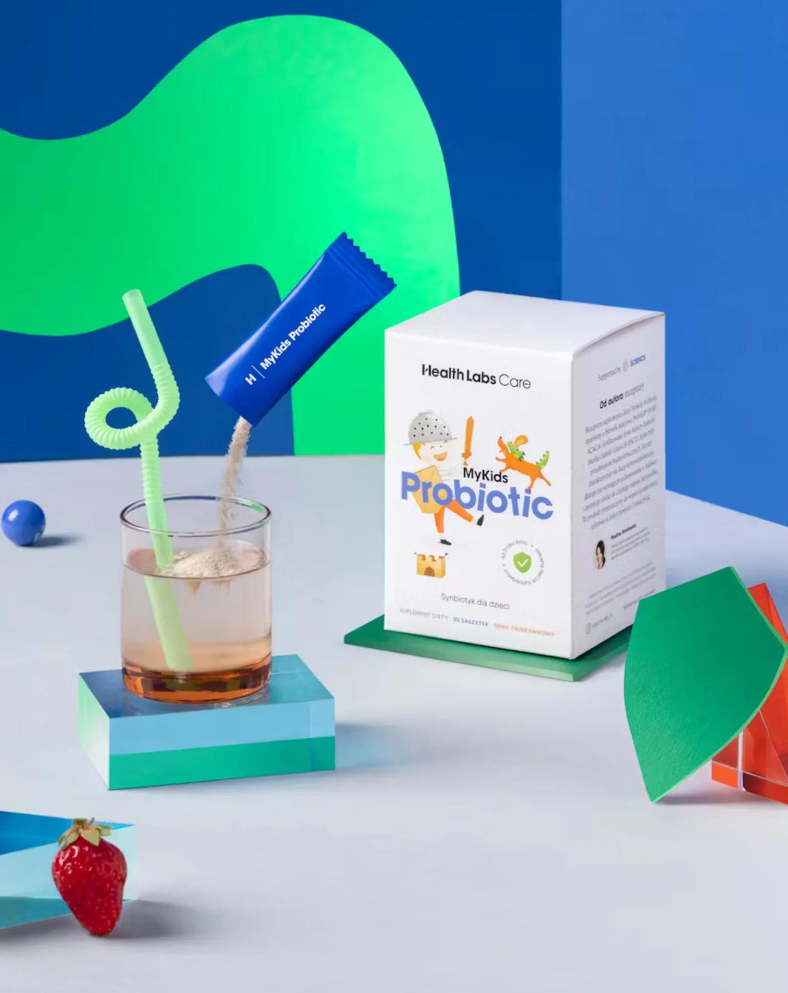 MyKids Probiotic Synbiotyk dla dzieci zawierający 2 mld żywych bakterii Health Labs Care - Image 2