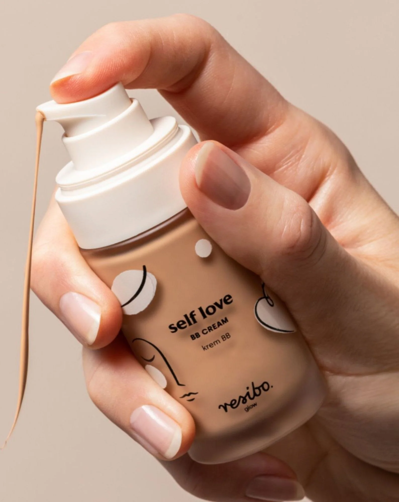 Naturalny i ekologiczny krem BB Self Love do twarzy w odcieniu Natural Beige 30 ml Resibo - Image 2