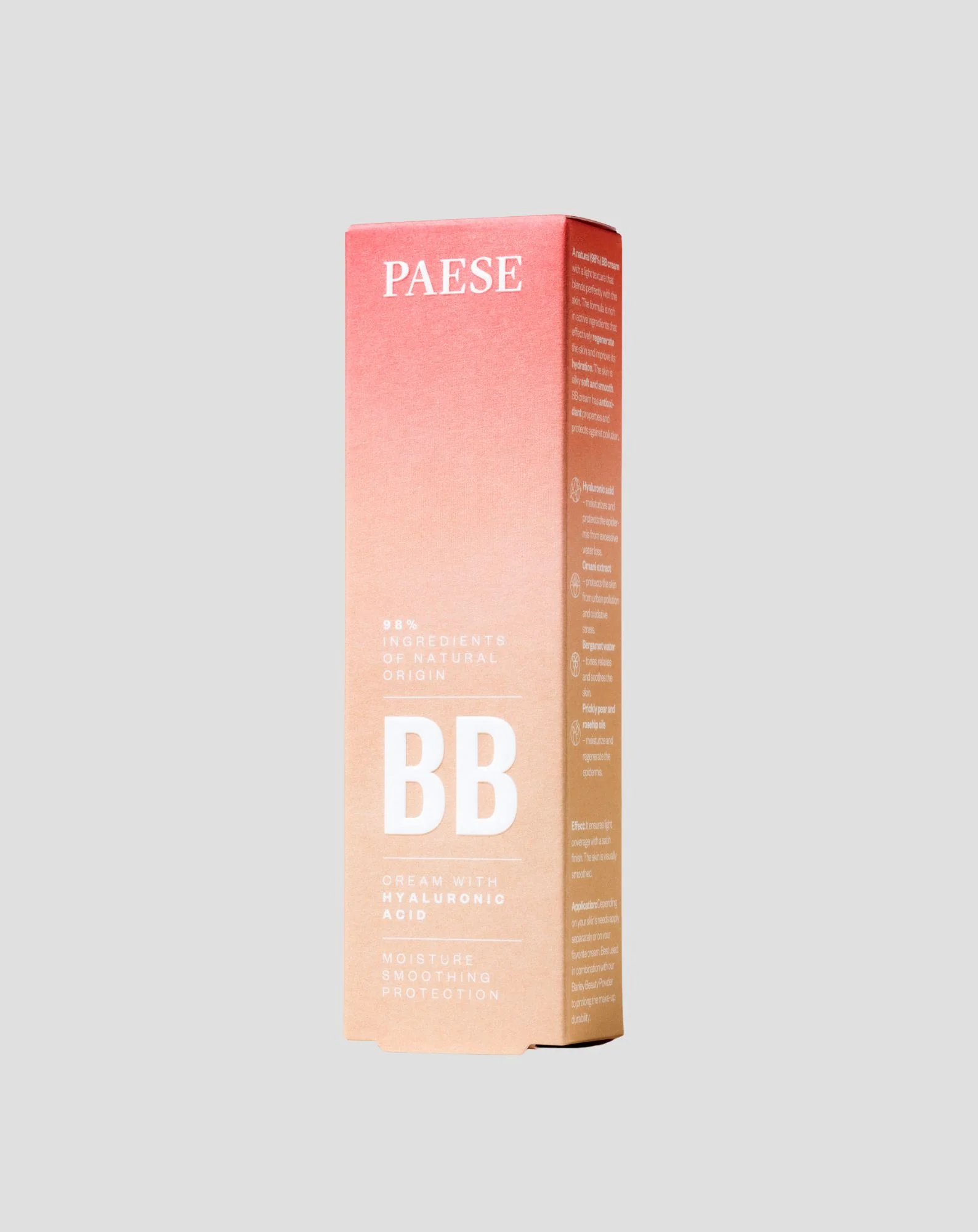 Naturalny krem koloryzujący BB z kwasem hialuronowym 2,5 Nude Paese - Image 5