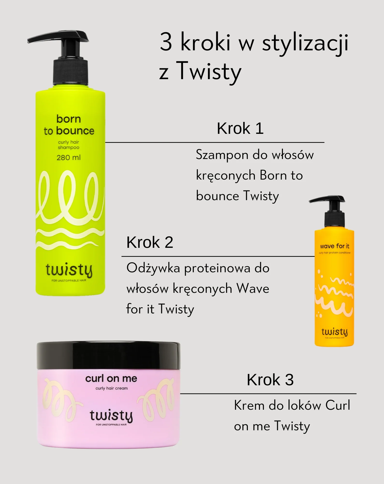 Szampon do włosów kręconych, falowanych, loków dla dorosłych i dzieci Twisty - Image 5