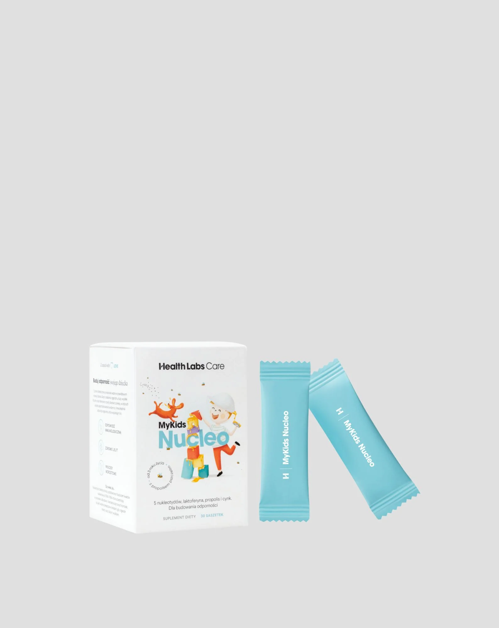 Nukleotydy dla dzieci z cynkiem MyKids Nucleo Health Labs Care 30 saszetek - Image 3