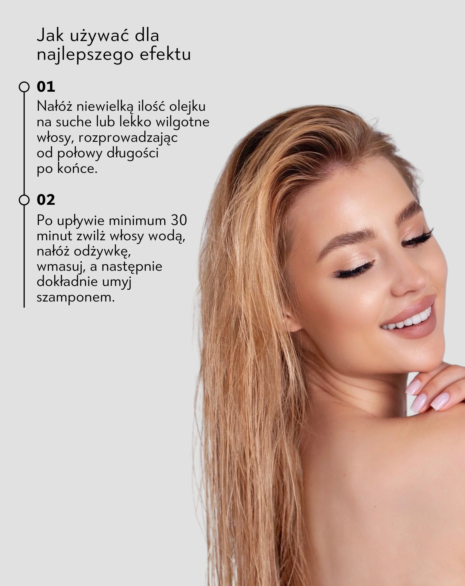 Olejek do włosów z kompleksem 10 odżywczych olejów Oiltense 50 ml Halier - Image 2