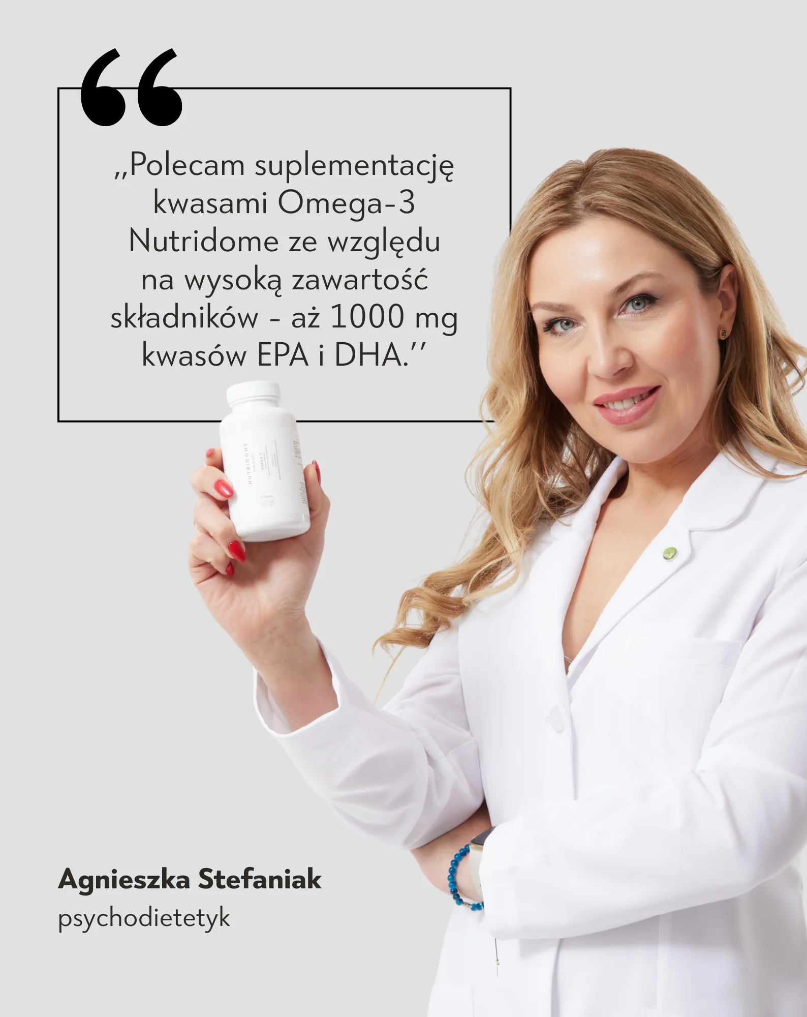 Omega-3 Nutridome na odporność i prawidłowe funkcjonowanie mózgu, serca i widzenia 660 mg EPA 440 mg DHA/dzień 60 szt. - Image 4