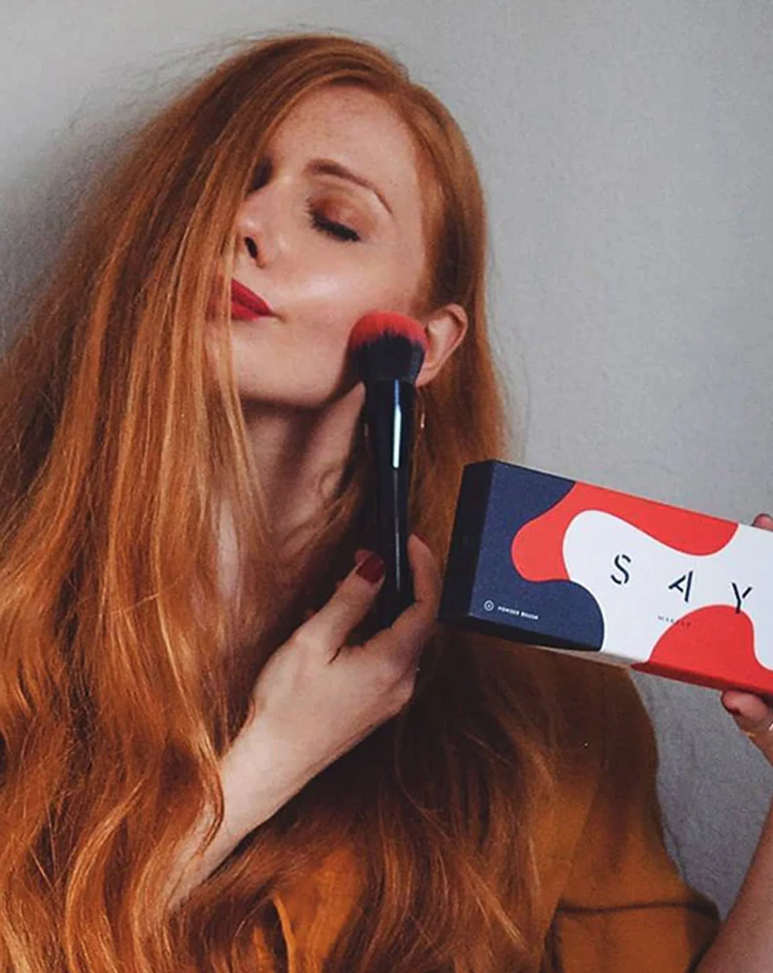 Pędzel do pudru bez efektu pylenia sypkich kosmetyków nr 11 Say Makeup - Image 2