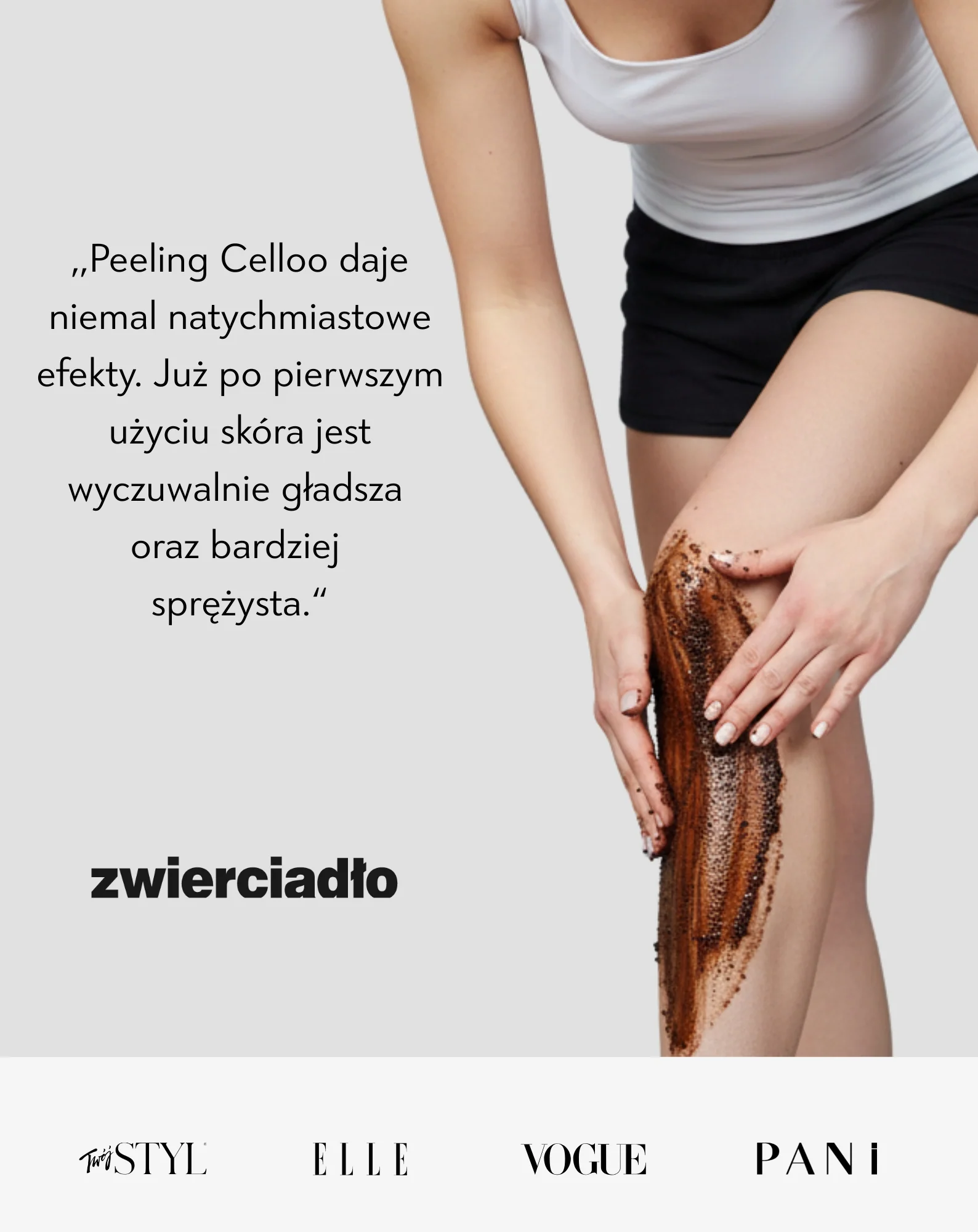 Peeling do ciała z kawą i naturalnymi olejami redukujący cellulit i rozstępy Celloo - Image 3