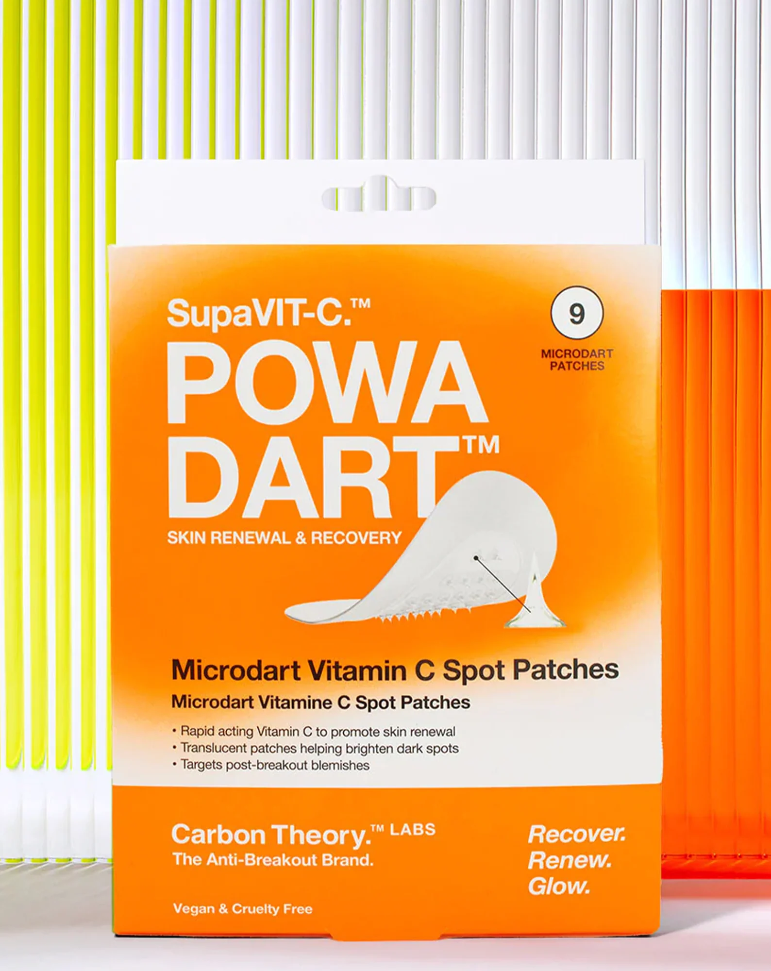 Plastry z mikroigłami na przebarwienia z witaminą C SupaVit-C Powa Dart Carbon Theory - Image 3