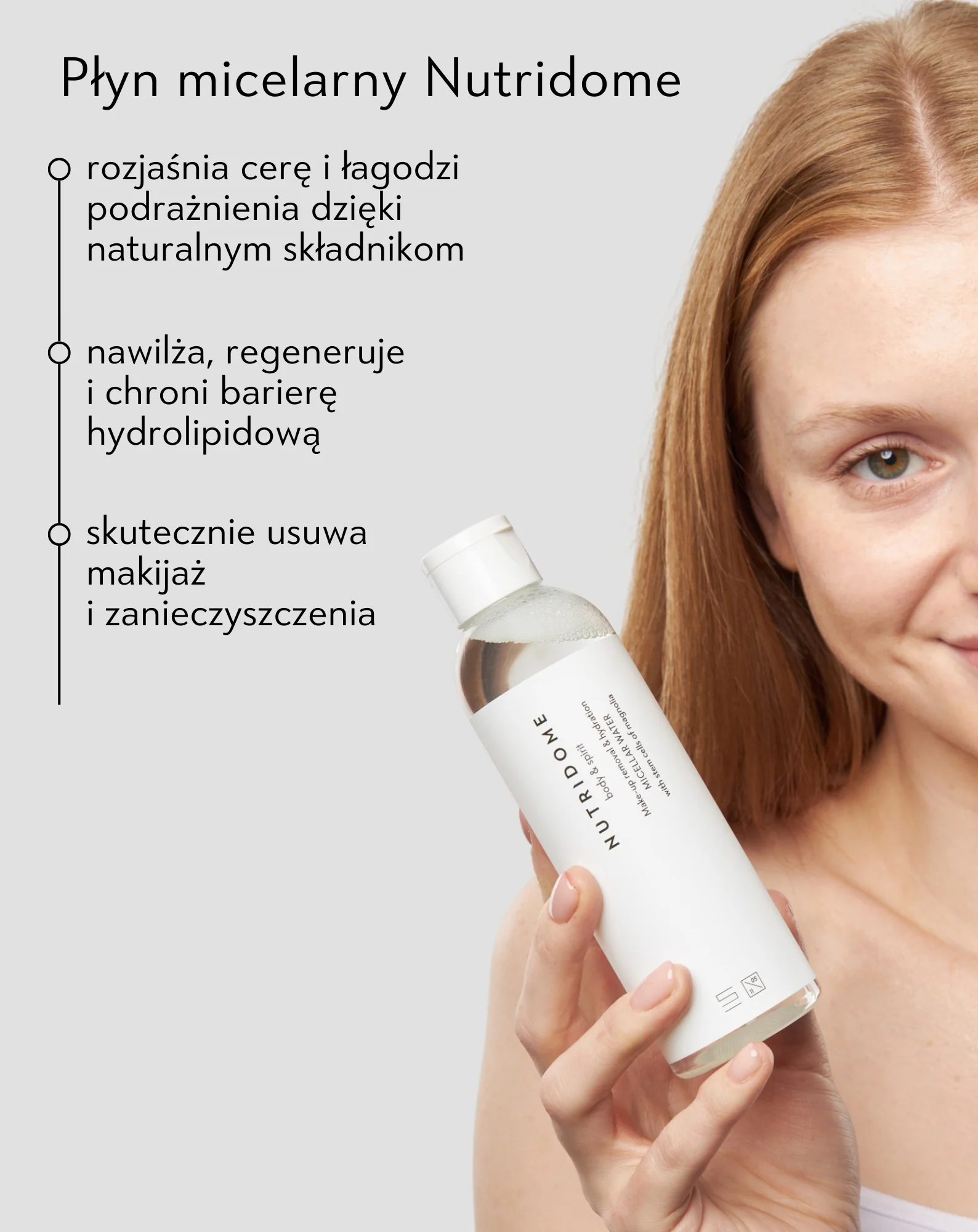 Płyn micelarny do demakijażu z komórkami macierzystymi magnolii Nutridome - Image 3