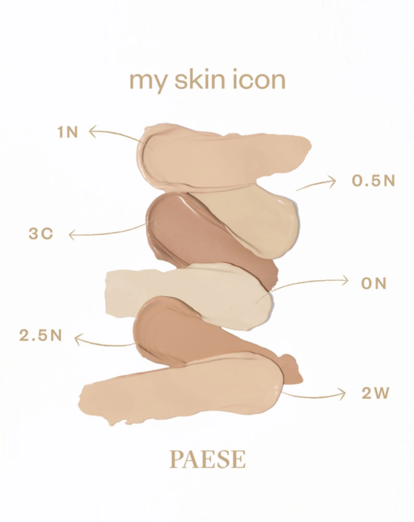Podkład do twarzy matujący 0,5N porcelain My Skin Icon Paese - Image 3