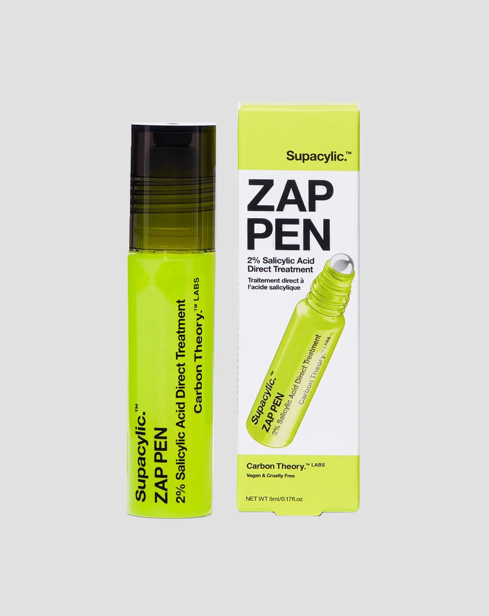 Roller punktowy na wypryski z 2% kwasem salicylowym Supacylic 2% Zap Pen Carbon Theory - Image 3