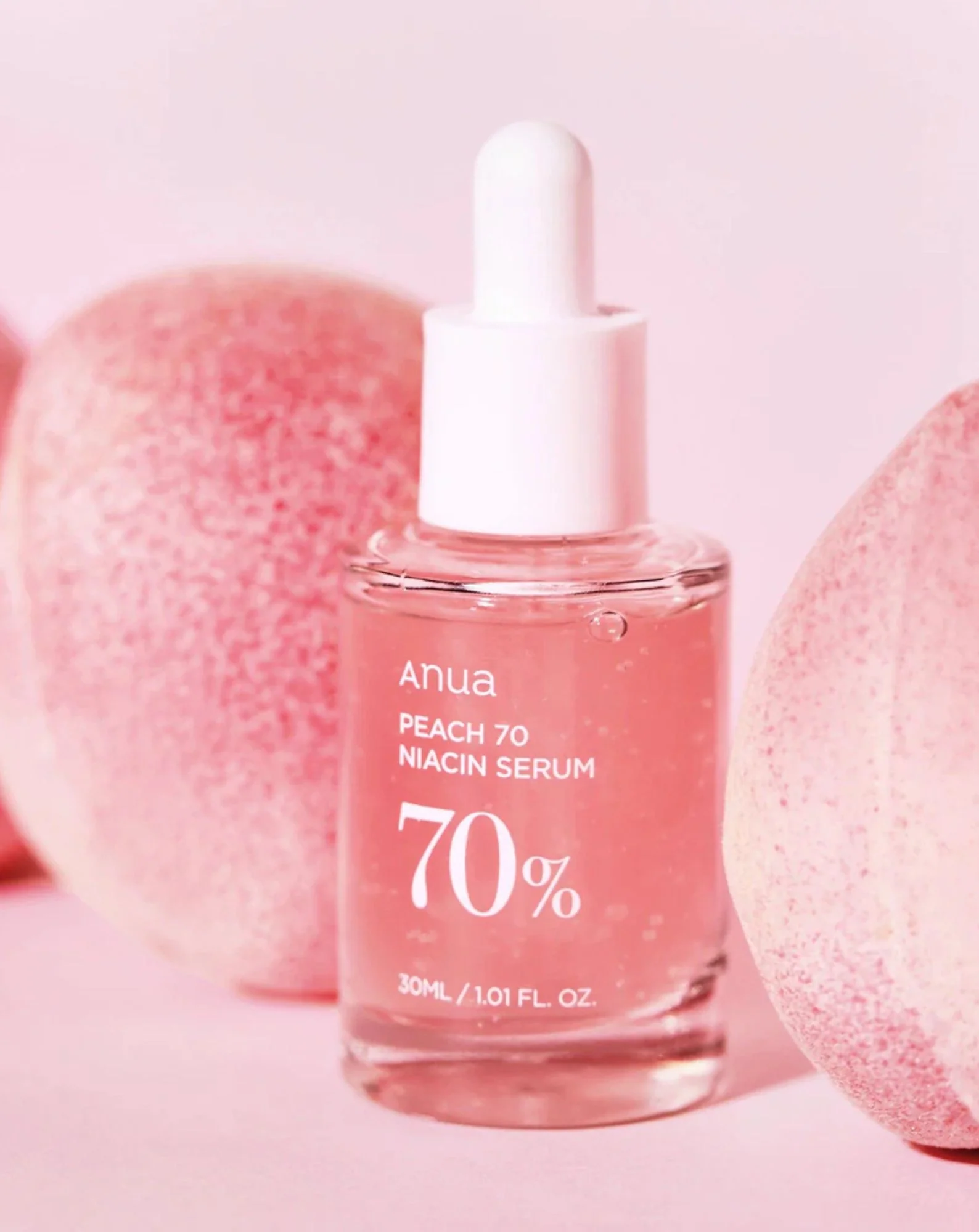 Rozjaśniająco-wygładzające serum z brzoskwinią i niacynamidem Peach 70% Niacinamide Serum ANUA - Image 4