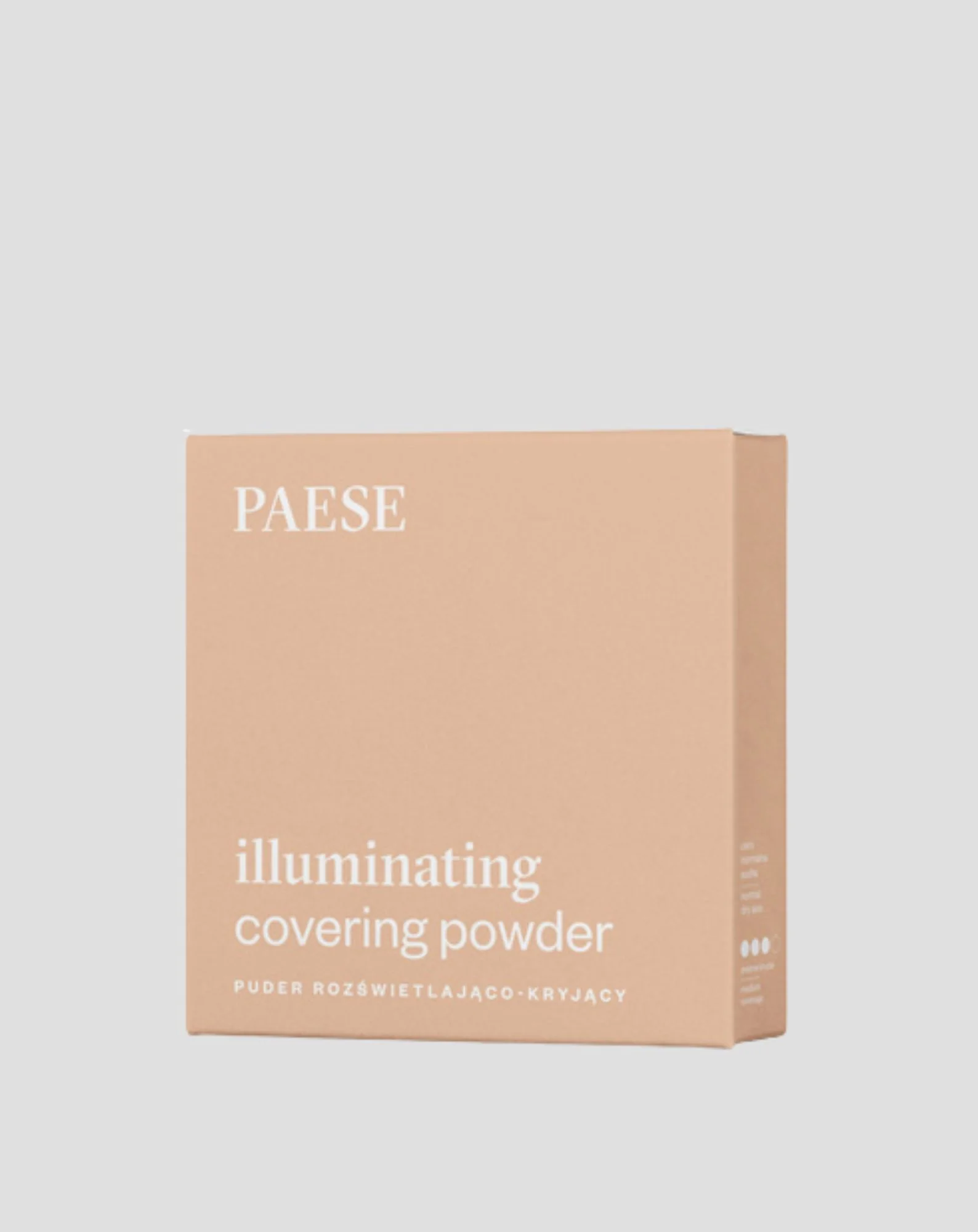 Rozświetlająco kryjący puder prasowany do twarzy kolor 4C opalony Illuminating Paese - Image 3