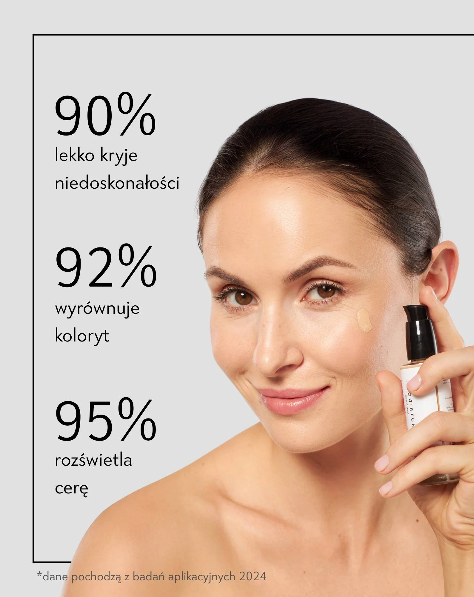 Rozświetlający podkład nawilżający z kwasem hialuronowym 05 Beige Nutridome - Image 5