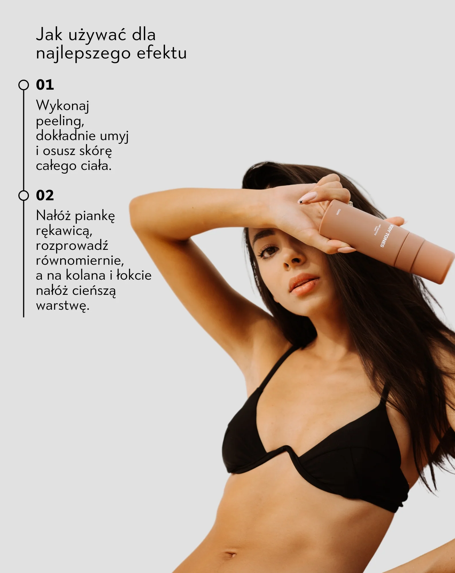 Samoopalacz w piance do ciała dla każdej karnacji 155 ml Body Tones - Image 4