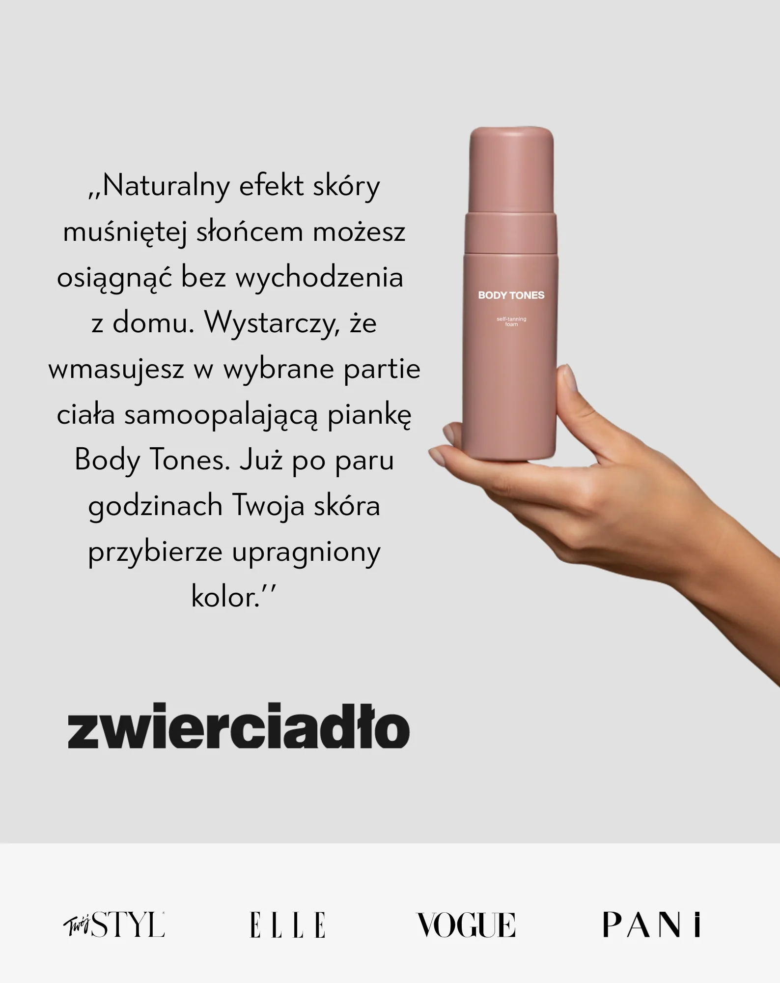 Samoopalacz w piance do ciała dla każdej karnacji 155 ml Body Tones - Image 6