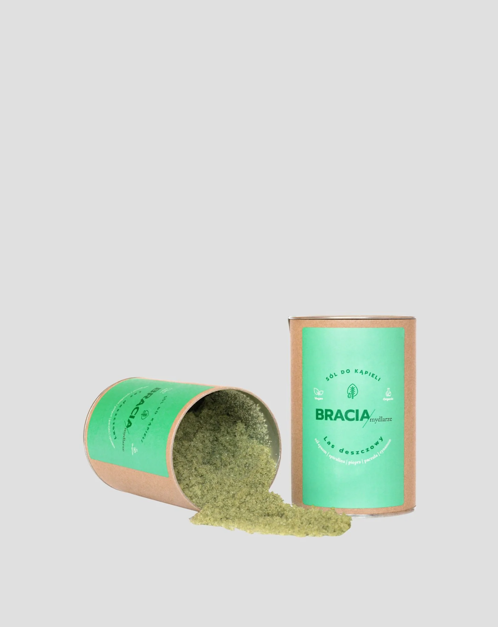 Sól do kąpieli ze spiruliną o relaksującym zapachu Lasu deszczowego Bracia Mydlarze - Image 2