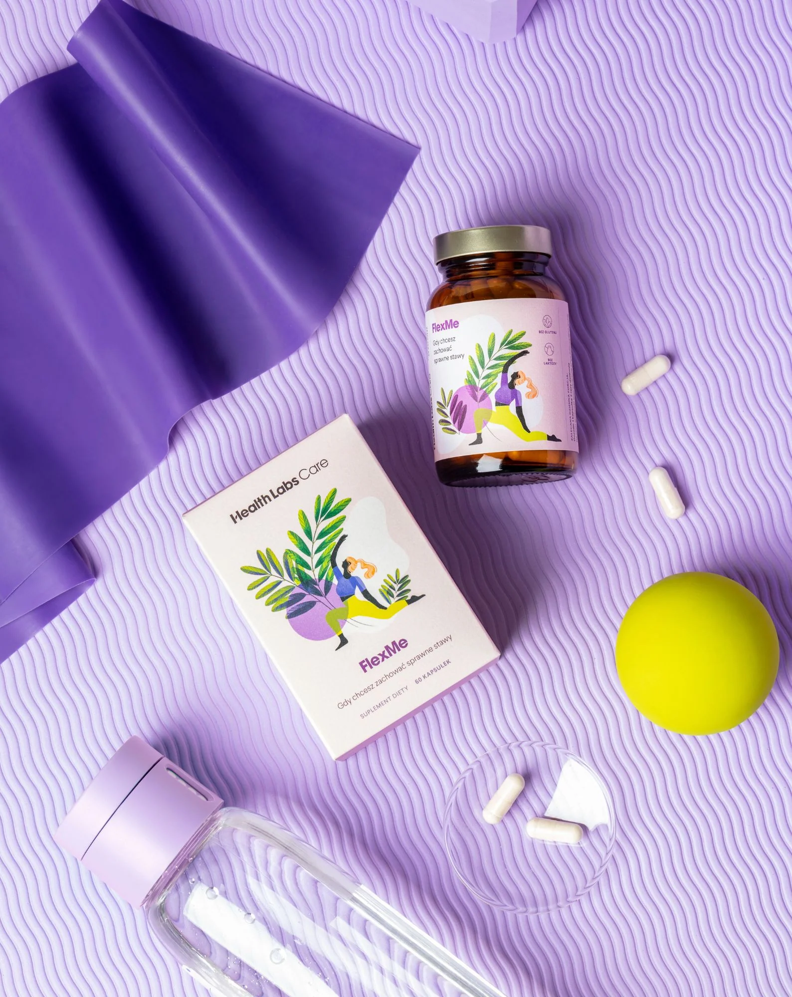 Suplement na stawy FlexMe z kolagenem natywnym typu II Health Labs Care 60 kapsułek - Image 3
