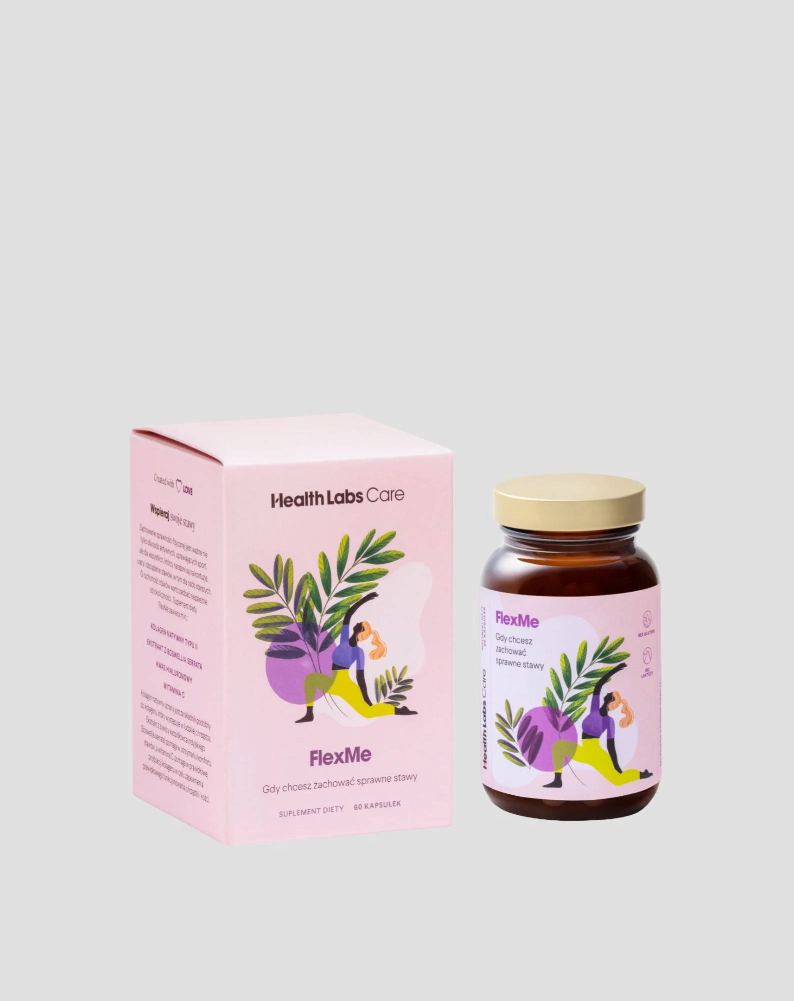 Suplement na stawy FlexMe z kolagenem natywnym typu II Health Labs Care 60 kapsułek - Image 4