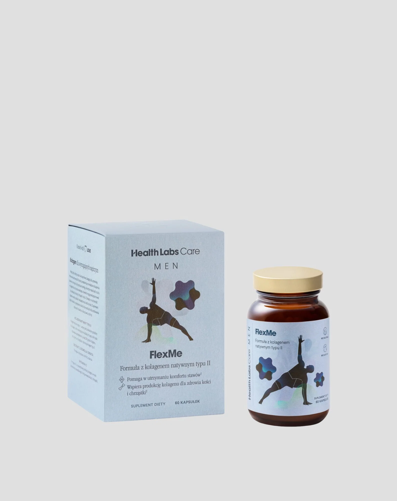Suplement na stawy z kolagenem dla mężczyzn FlexMe MEN Health Labs Care 60 kapsułek - Image 2