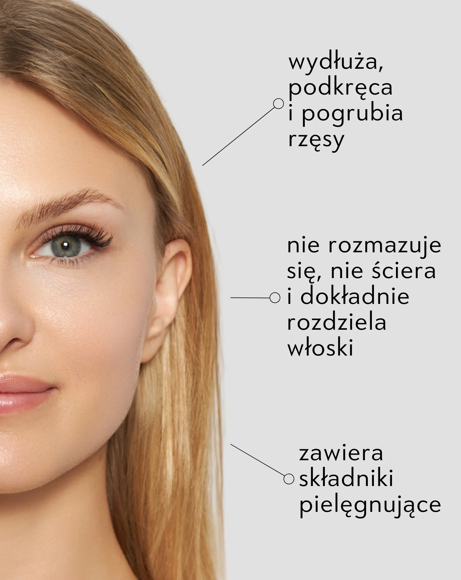 Tusz do rzęs pogrubiający, podkręcający i wydłużający efekt XL UP Orphica - Image 3