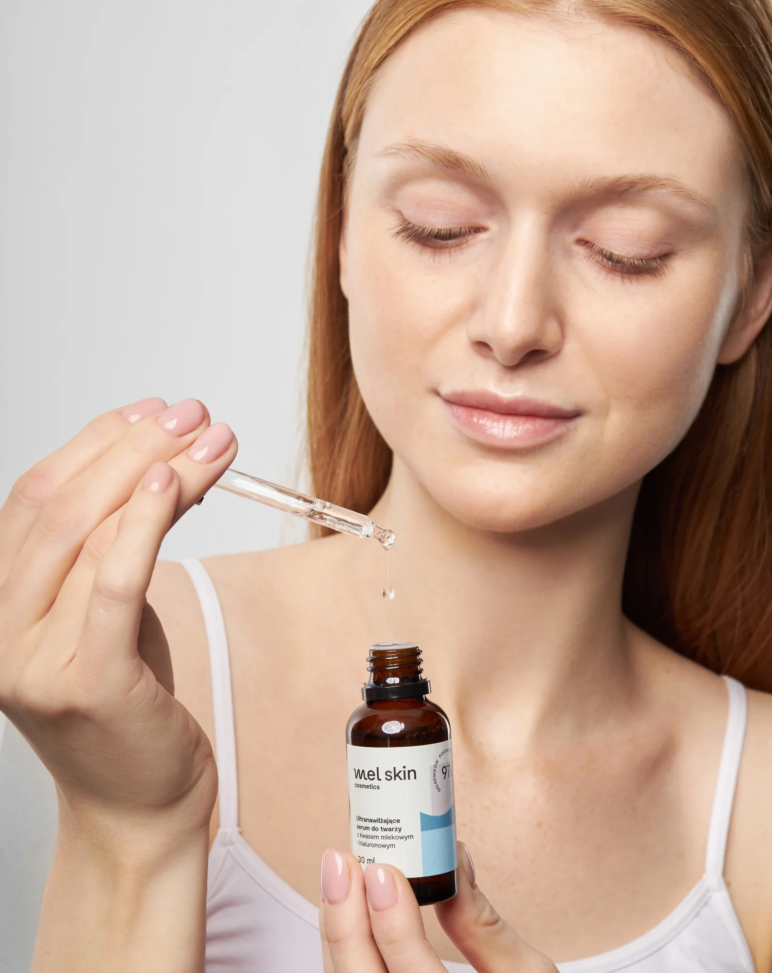 Ultranawilżające serum do twarzy z kwasem hialuronowym Mel Skin - Image 3
