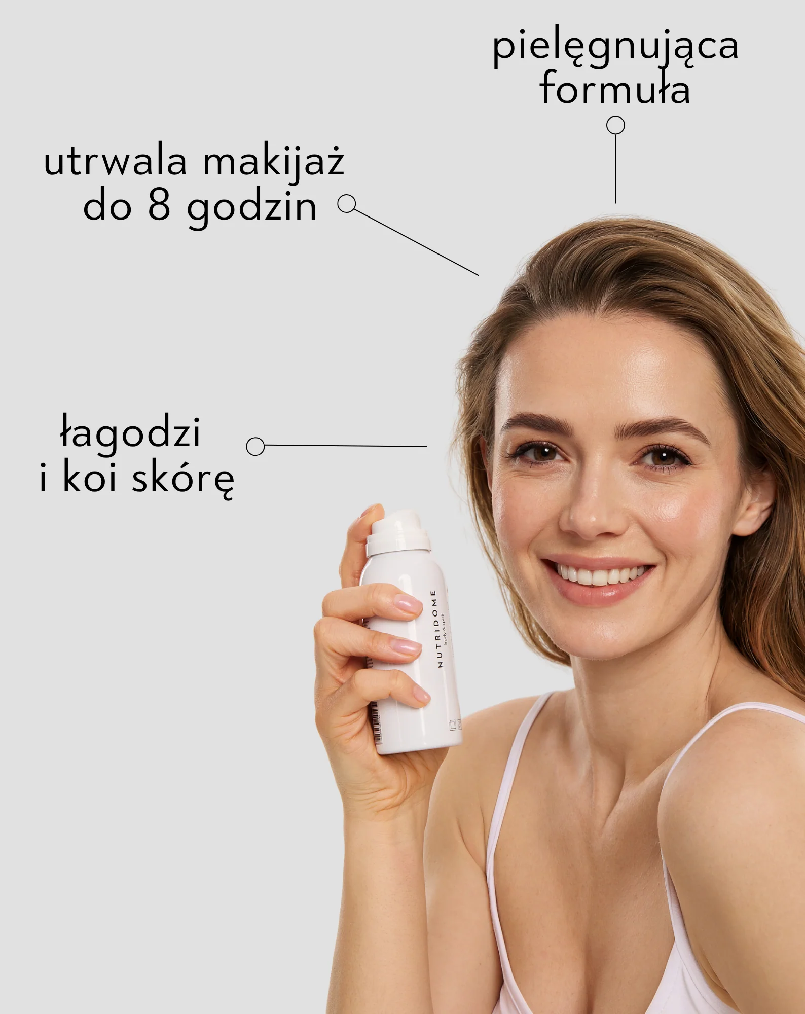 Utrwalacz makijażu w mgiełce make up fixer Nutridome 75 ml - Image 2